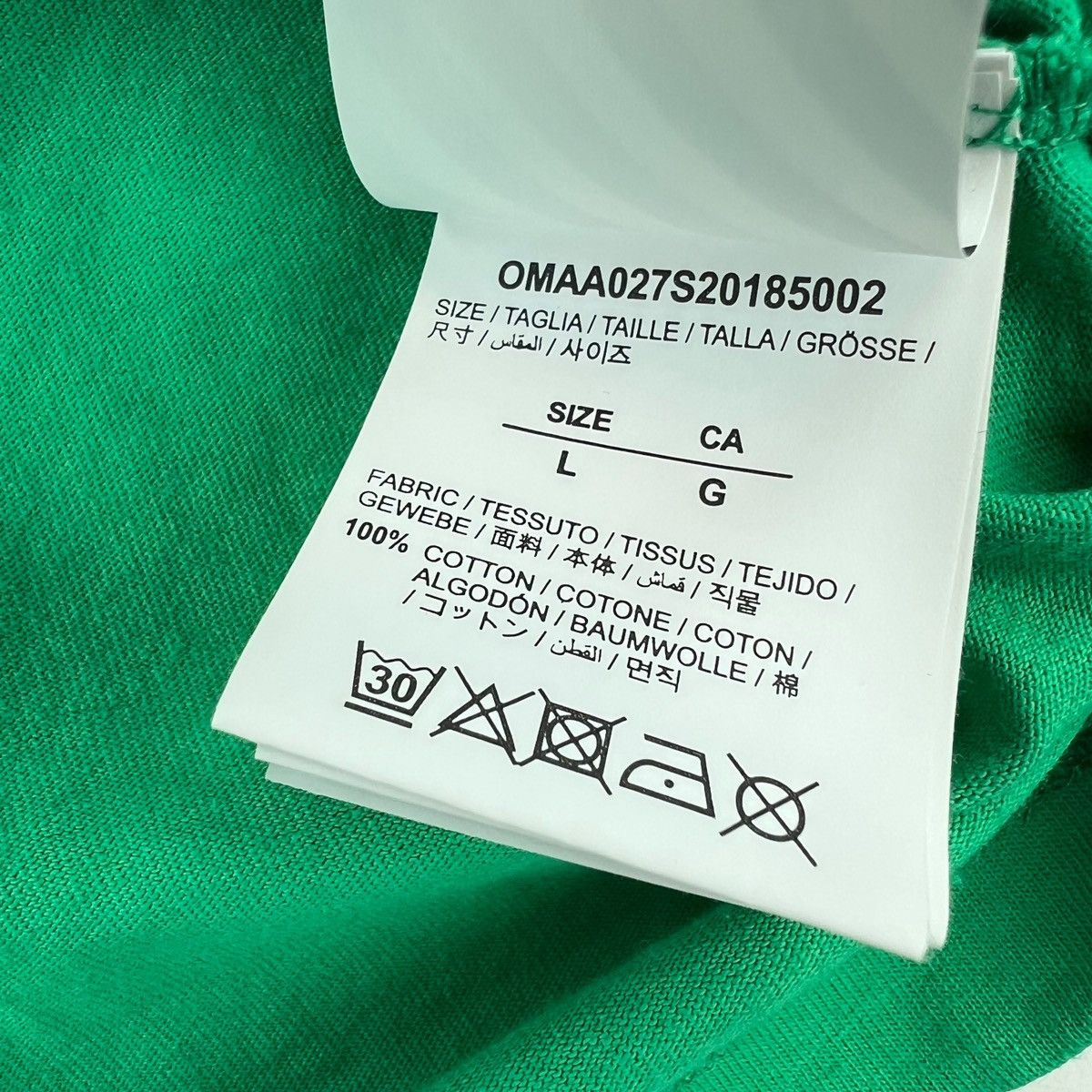 Off-White Off-White Fence Arrows Green T Shirt Size US L / EU 52-54 / 3 - 5 Thumbnail