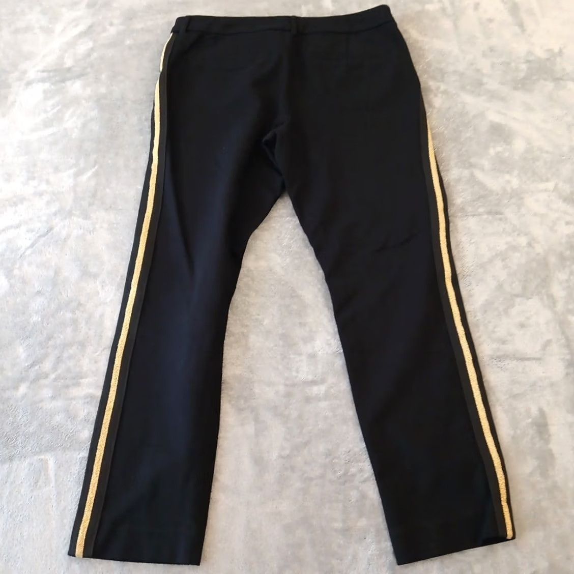 Old Navy Old Navy Pixie Ankle Pants Womens Size 10 Black Tuxedo Striped Crop Pockets Stretch Regular Straight 25.5in Inseam Mens? Womens Size 32" / US 10 / IT 46 - 3 Thumbnail