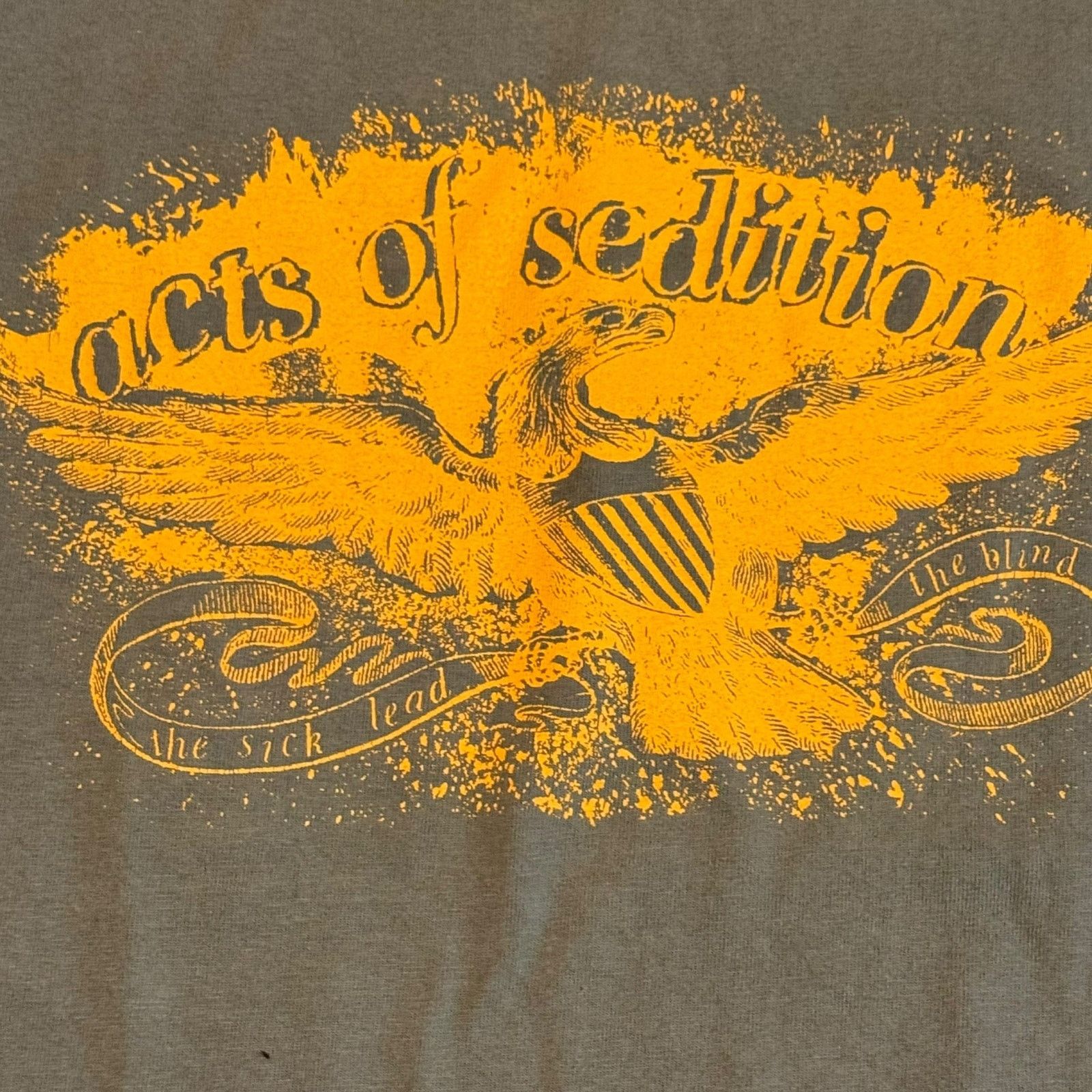 Band Tees Acts Of Sedition Band Sick Lead The Blind Green Shirt Size S Size US S / EU 44-46 / 1 - 2 Thumbnail
