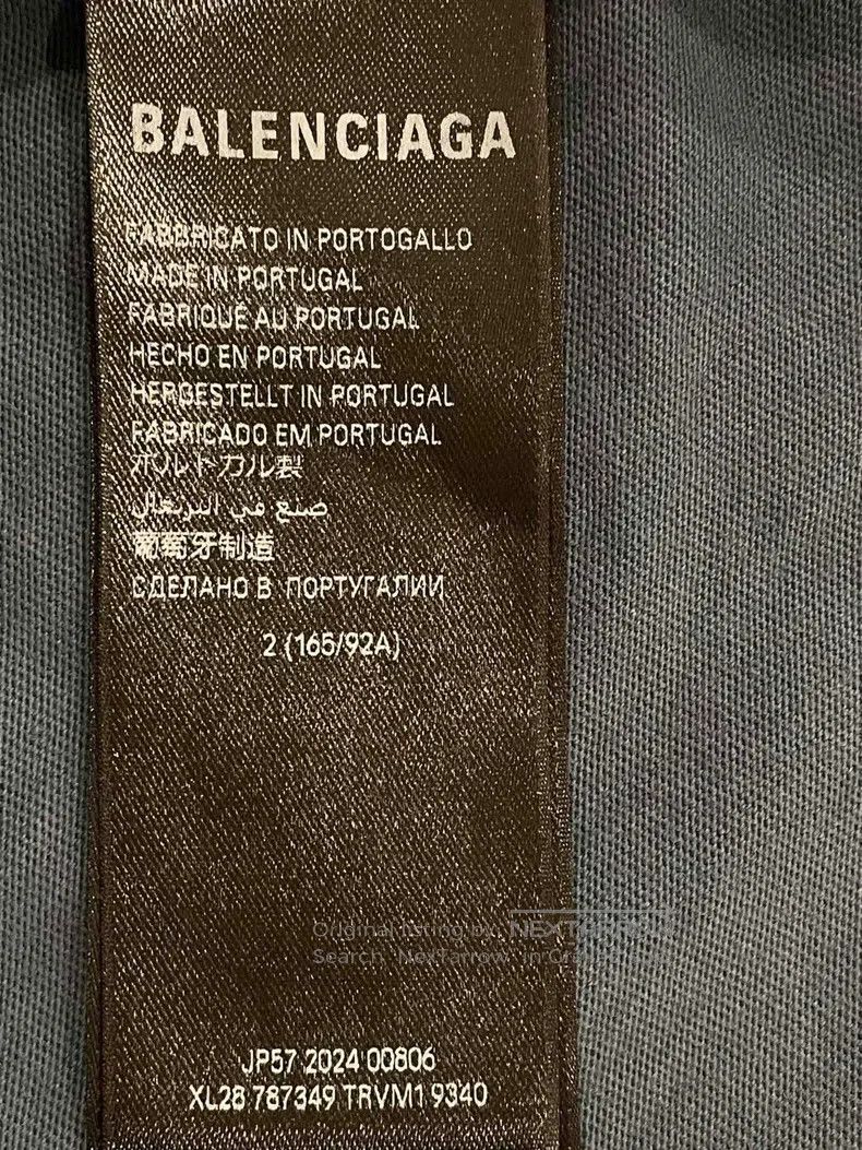 Balenciaga Alphabet print logo loose fit round neck hooded