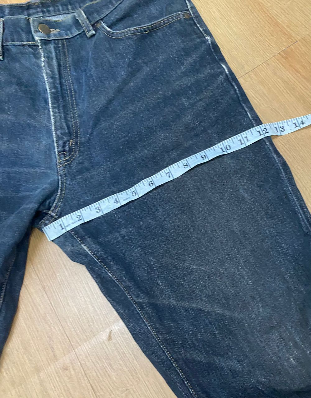 Big John 🔥W33 Vintage Big John Super Black Distressed Denim Size US 33 - 4 Thumbnail