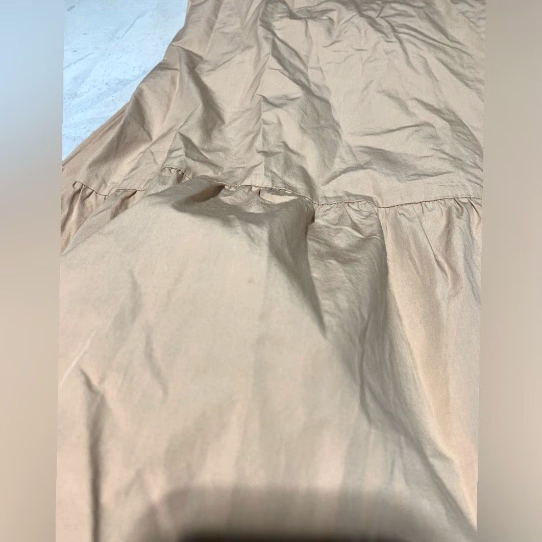 Madewell Madewell Sundress Button-Back Tiered Long Beige Women 6 Regular) Size M / US 6-8 / IT 42-44 - 5 Thumbnail