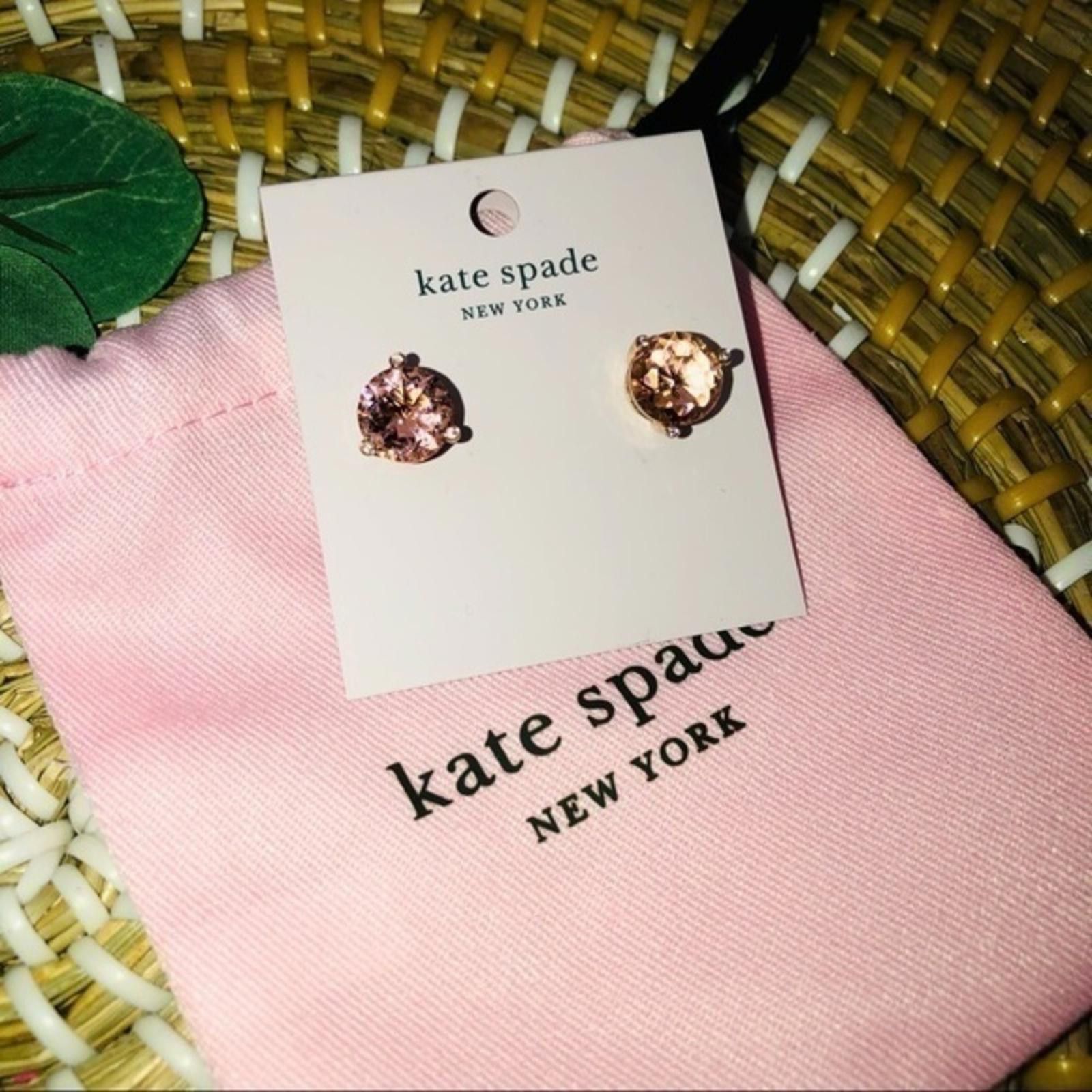 Designer Kate Spade Peach Stud Earrings NWT Size ONE SIZE - 2 Thumbnail