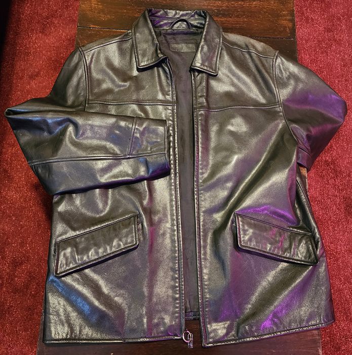 Structure hotsell leather jacket