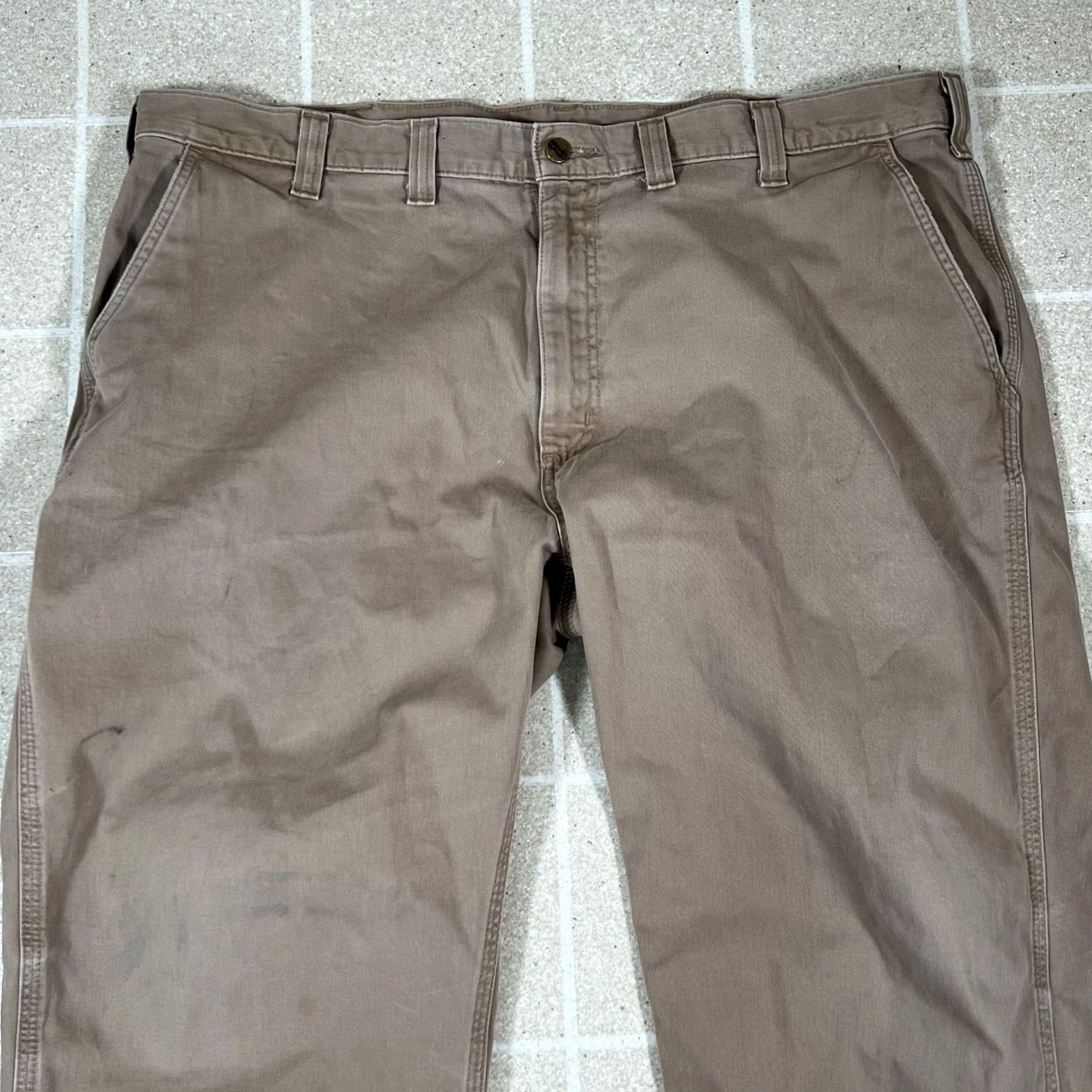 Carhartt Carhartt Work Pants Men’s Relaxed Fit 5 Pocket Khaki 44 x 30 Beige Khakis Mens Size US 44 / EU 60 - 2 Thumbnail