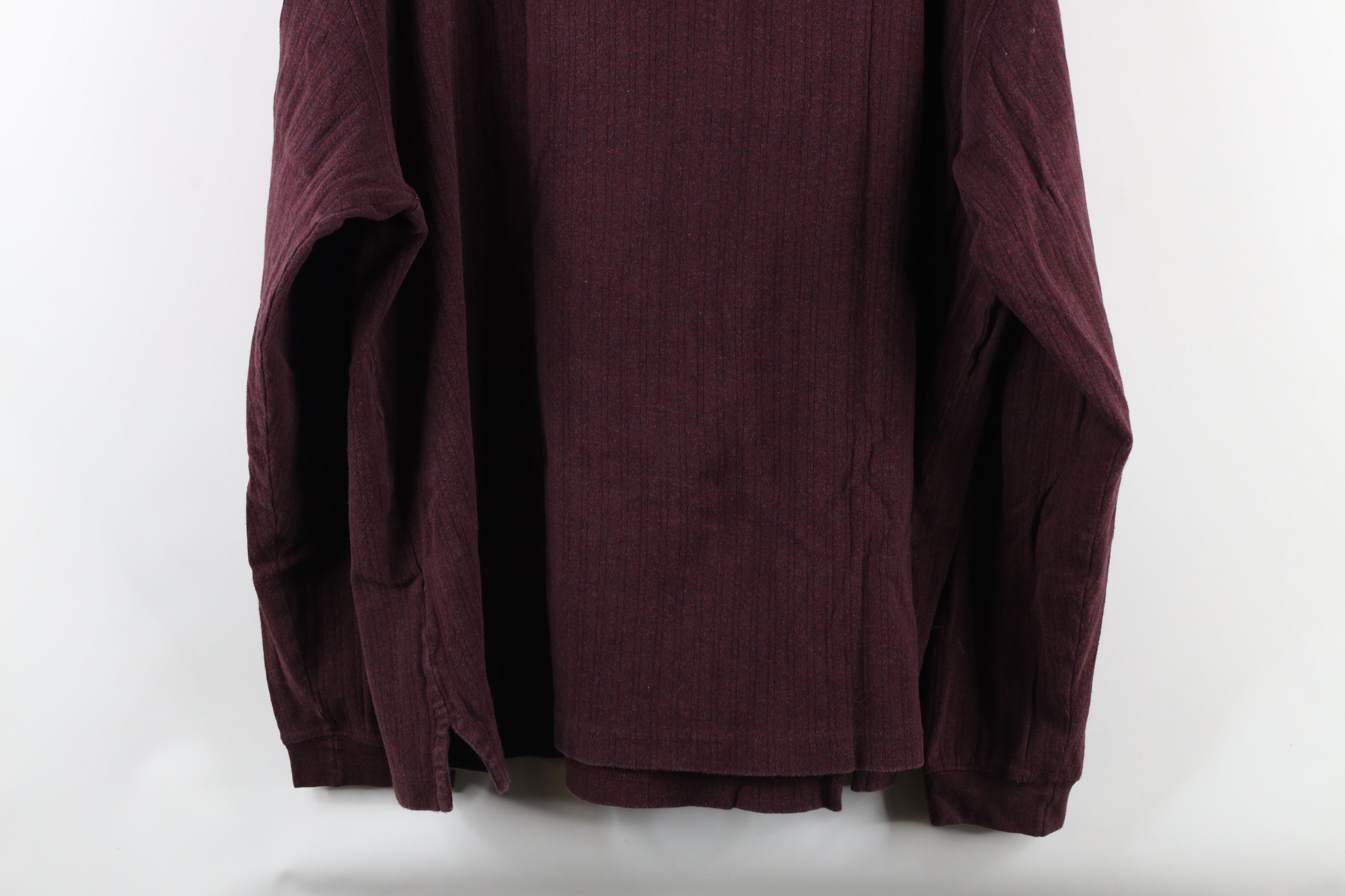 Vintage Vintage 90s Streetwear Knit Long Sleeve Rugby Polo Red Size US XL / EU 56 / 4 - 8 Thumbnail