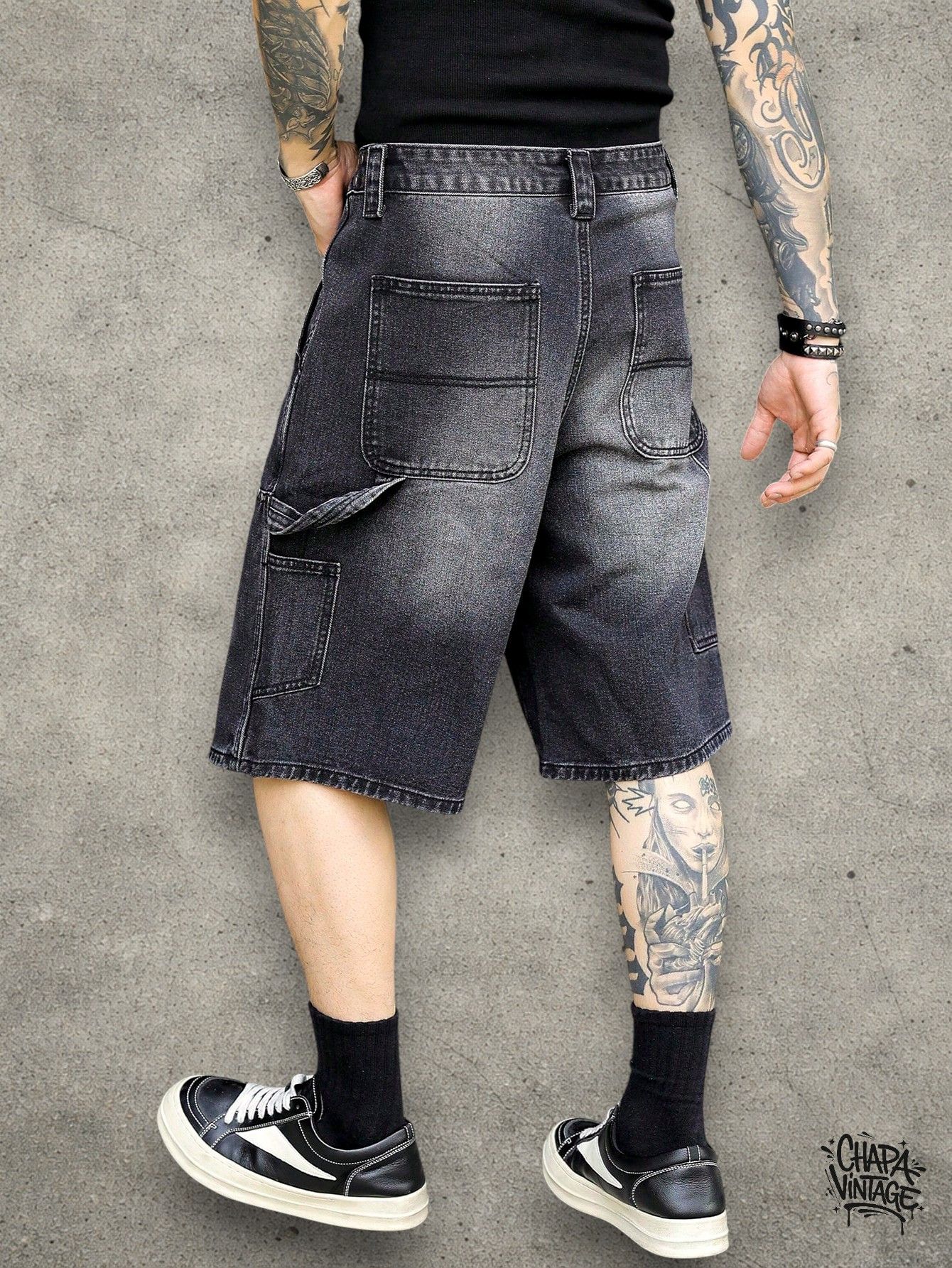 Vintage Washed opium gray shorts Size US 32 / EU 48 - 2 Thumbnail