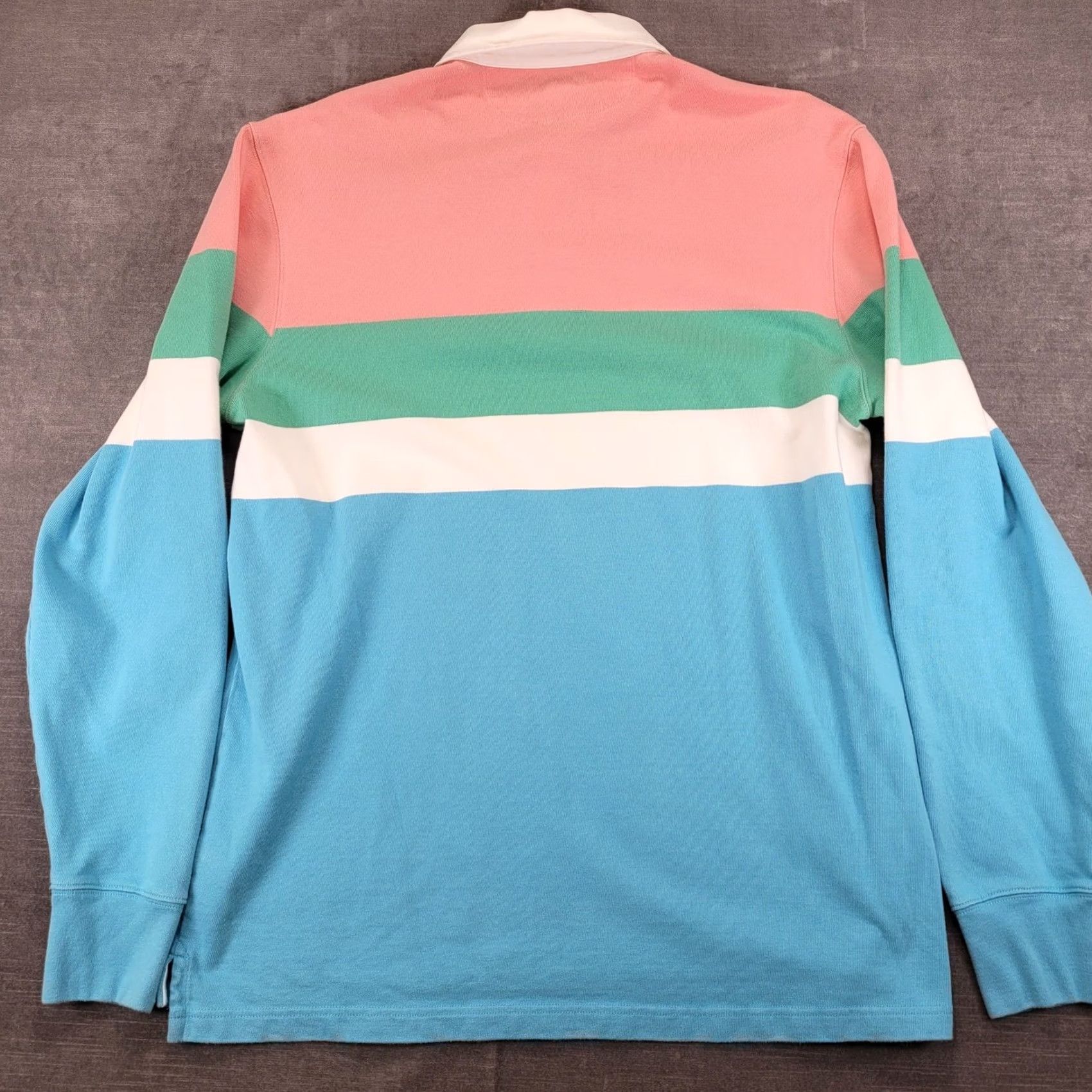 J.Crew J.CREW Oarsman Rugby Shirt Colorblock Pastel Multicolor Long Sleeve LT Tall Mens Regular Size US L / EU 52-54 / 3 - 4 Thumbnail