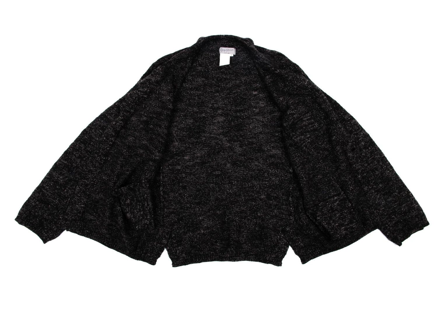 Yohji Yamamoto Yohji Yamamoto Wool Knit Jacket Charcoal Black M Size US M / EU 48-50 / 2 - 12 Thumbnail