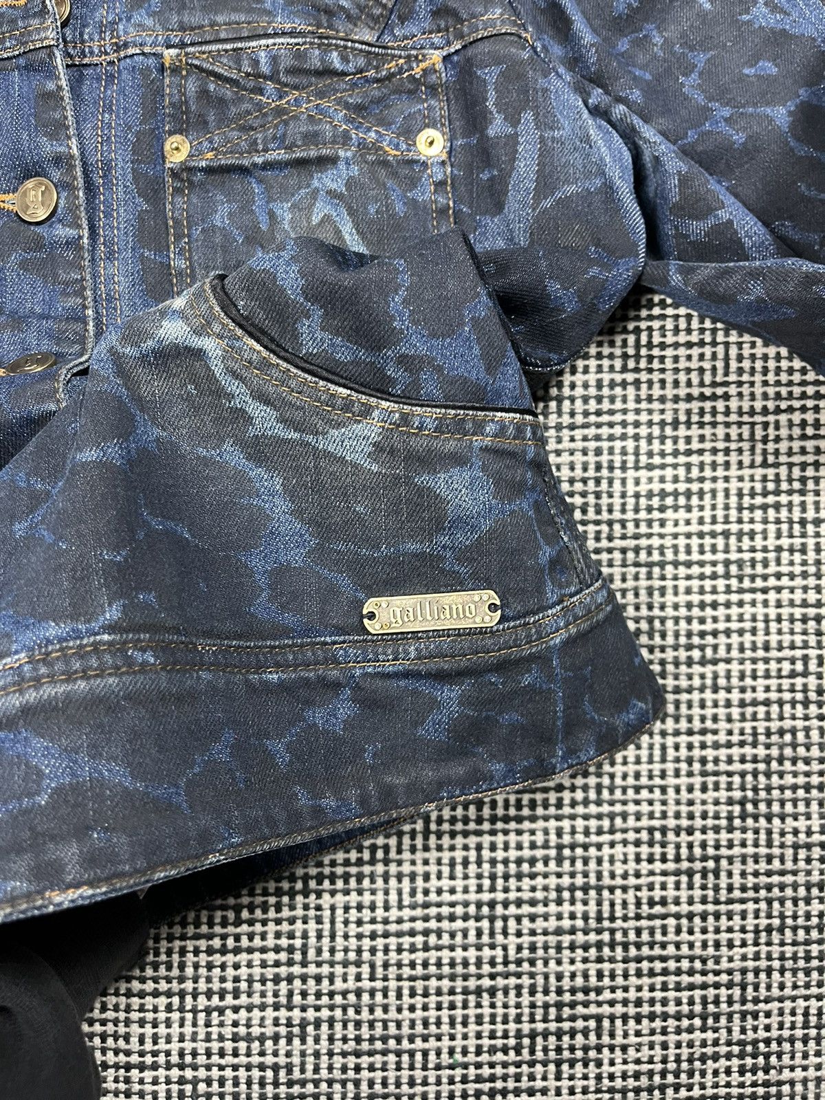 John Galliano Archive John Galliano glitzy glamour leopard denim jacket Size M / US 6-8 / IT 42-44 - 7 Thumbnail