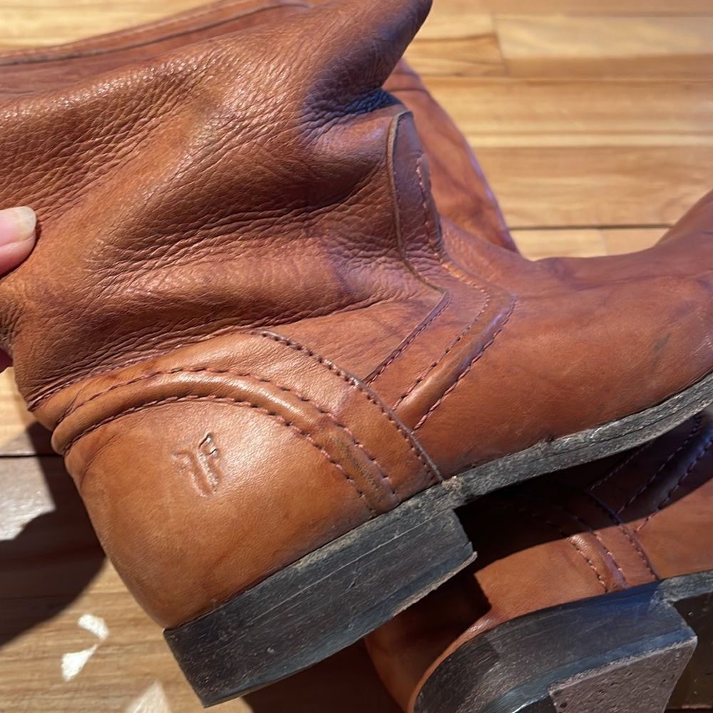 Frye Frye 76442 Melissa Trapunto Riding Boots. Leather. Size 7. Size US 7 / IT 37 - 8 Thumbnail