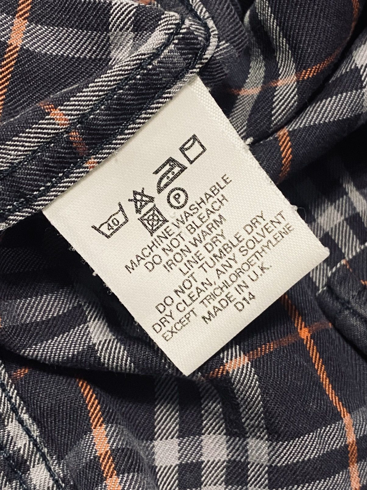 Burberry Burberry Checked Shirt Plaid Button Downs Navy Vintage Nova Size US S / EU 44-46 / 1 - 5 Thumbnail