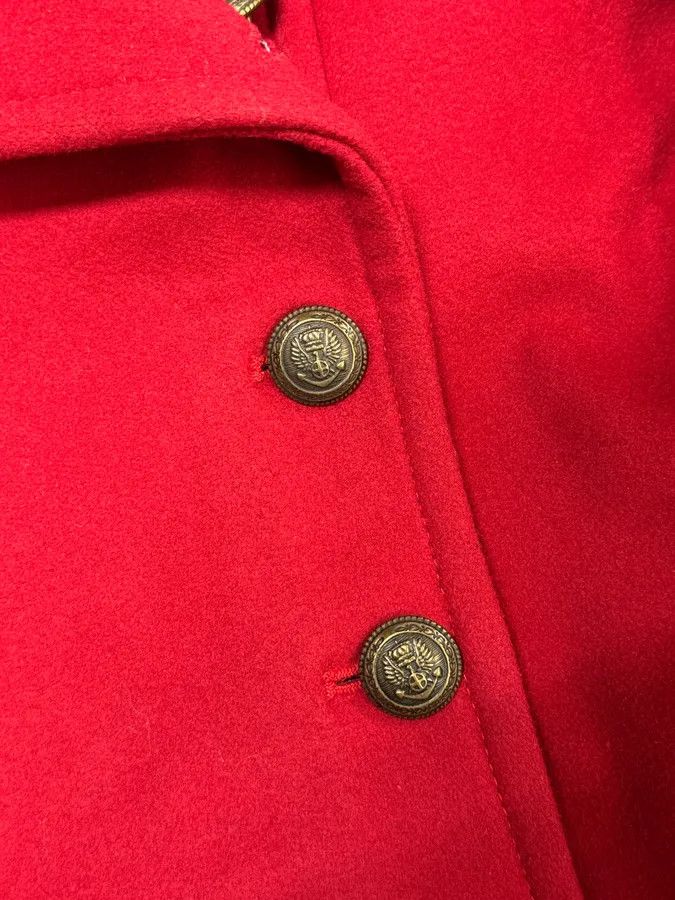 Dolce & Gabbana FW2006 Dolce & Gabbana Red Wool Double-Breasted Officer Coat Size US M / EU 48-50 / 2 - 7 Thumbnail