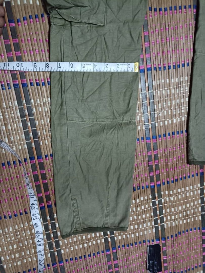 Designer Vintage BACK Number Cargo Pants Military Style Size US 31 - 20 Thumbnail