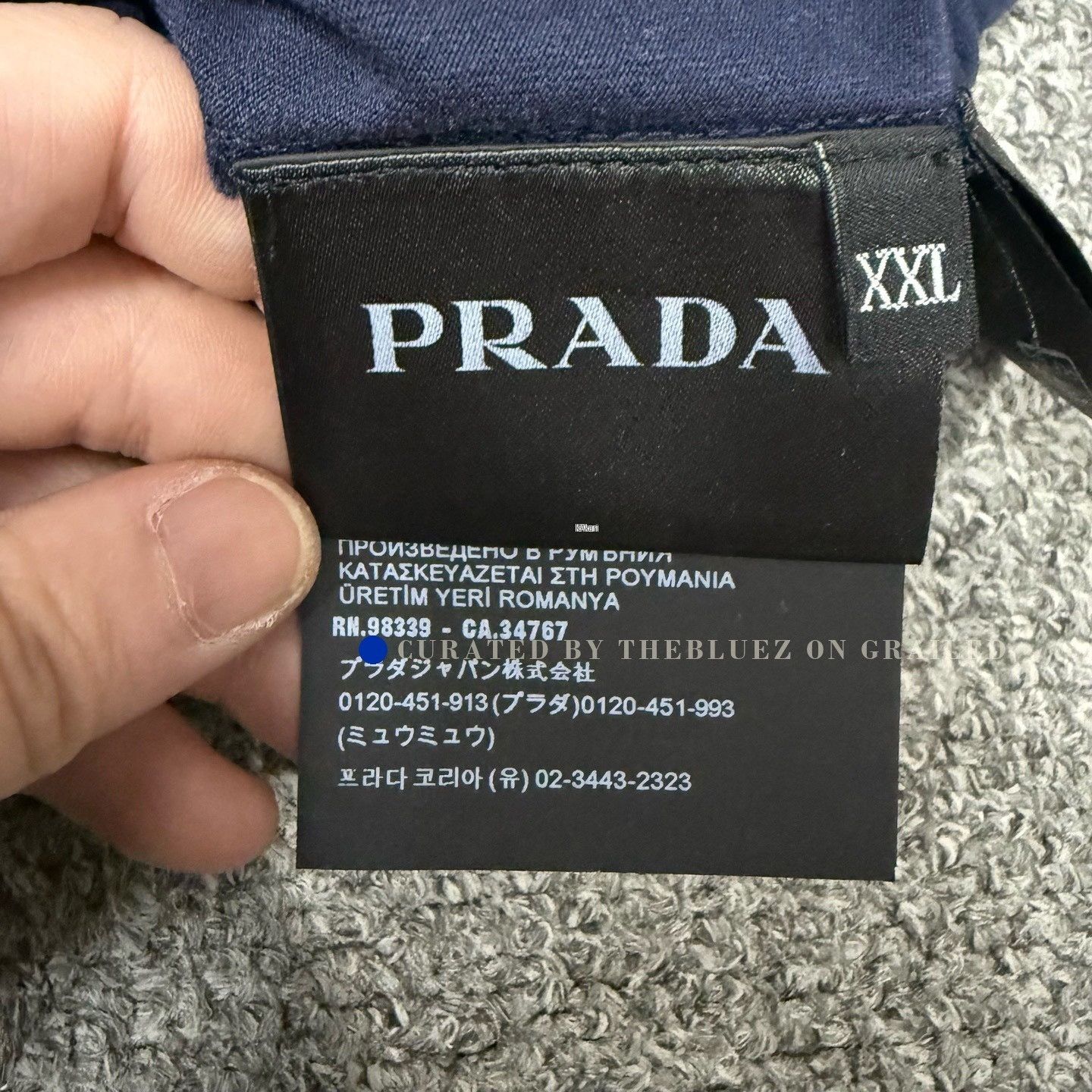 Prada Prada Logo Print Short-Sleeve T-Shirt XXL Size US XXL / EU 58 / 5 - 4 Thumbnail