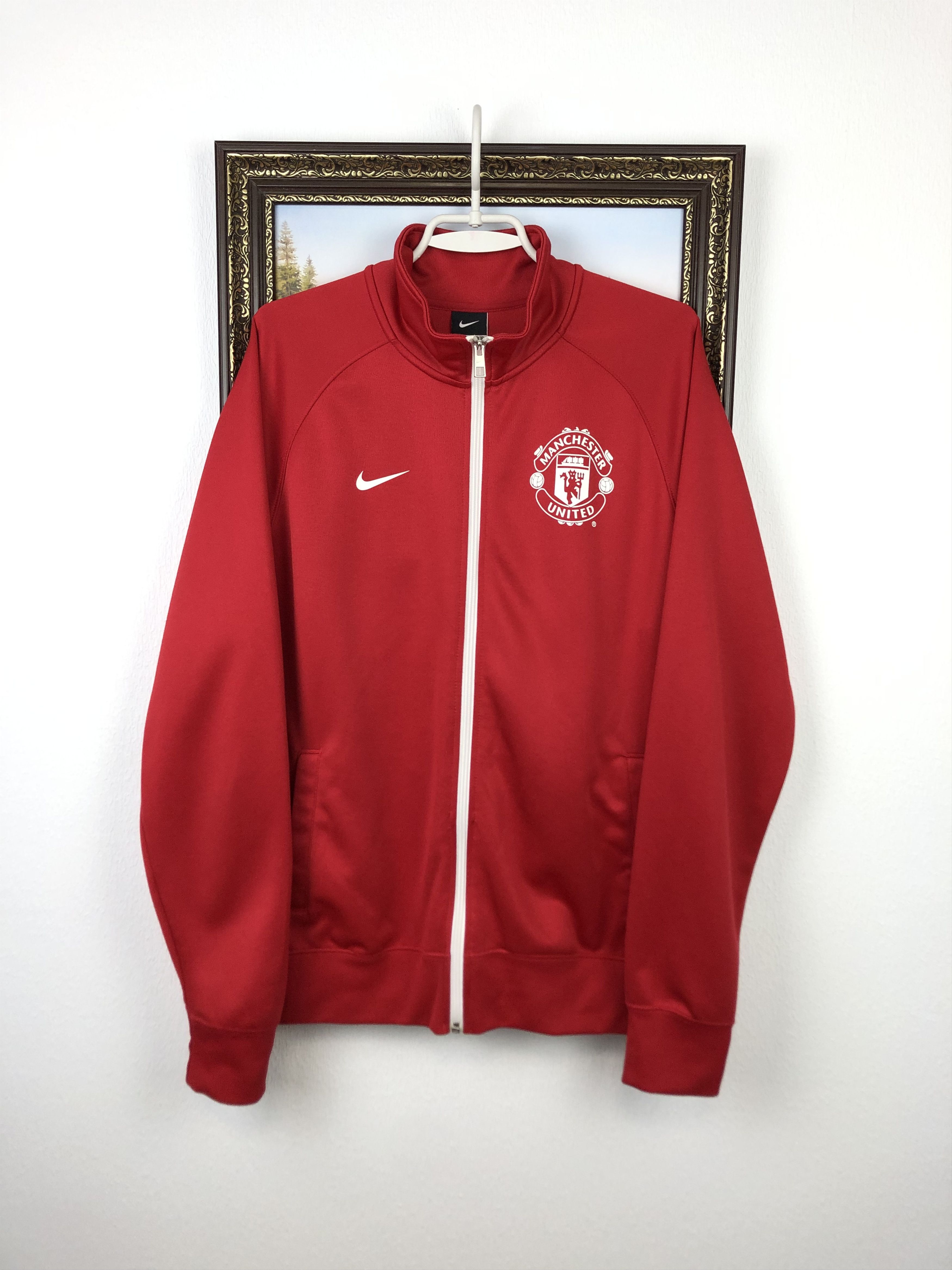 Nike Nike Manchester United Football Jacket Soccer Track Top Size US L / EU 52-54 / 3 - 1 Thumbnail