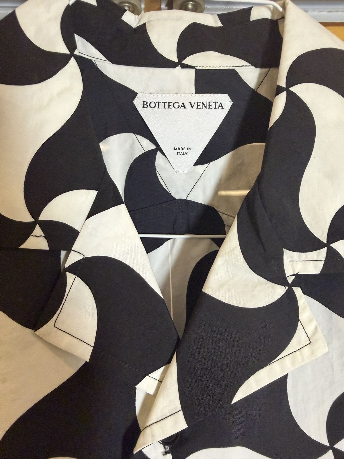 Bottega Veneta Bottega Veneta Nylon Triangular Button up shirt Size US M / EU 48-50 / 2 - 3 Thumbnail