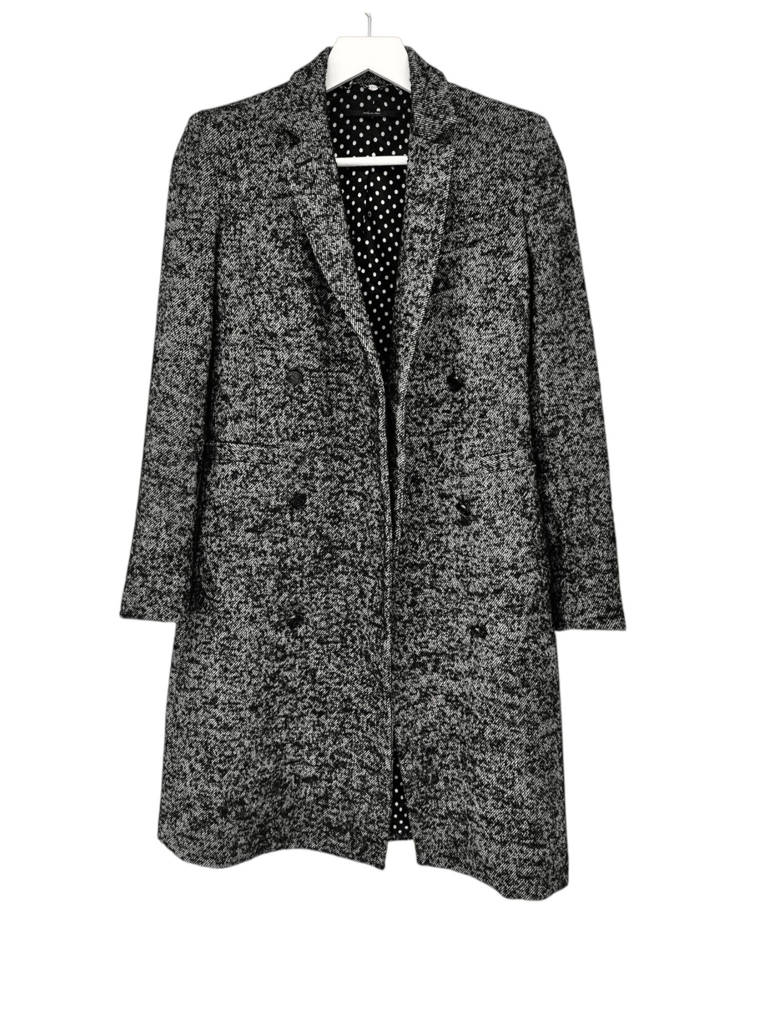 Gucci Gucci Double-Breasted Tweed Coat with Polka Dot Lining, 2013 Size XS / US 0-2 / IT 36-38 - 2 Thumbnail
