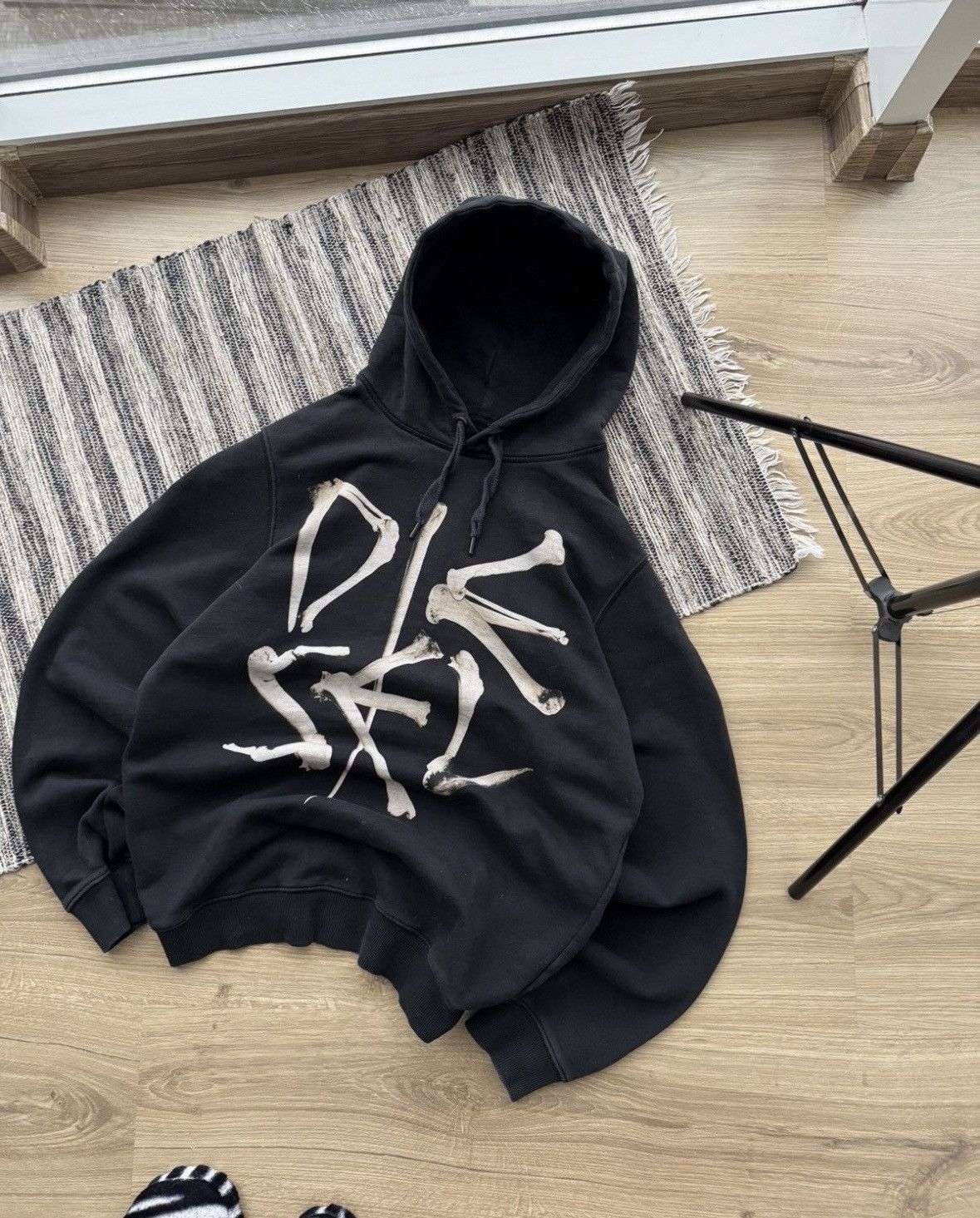 Diesel × Vintage Vintage Diesel Big logo bones Y2K hoodie Size US M / EU 48-50 / 2 - 2 Thumbnail