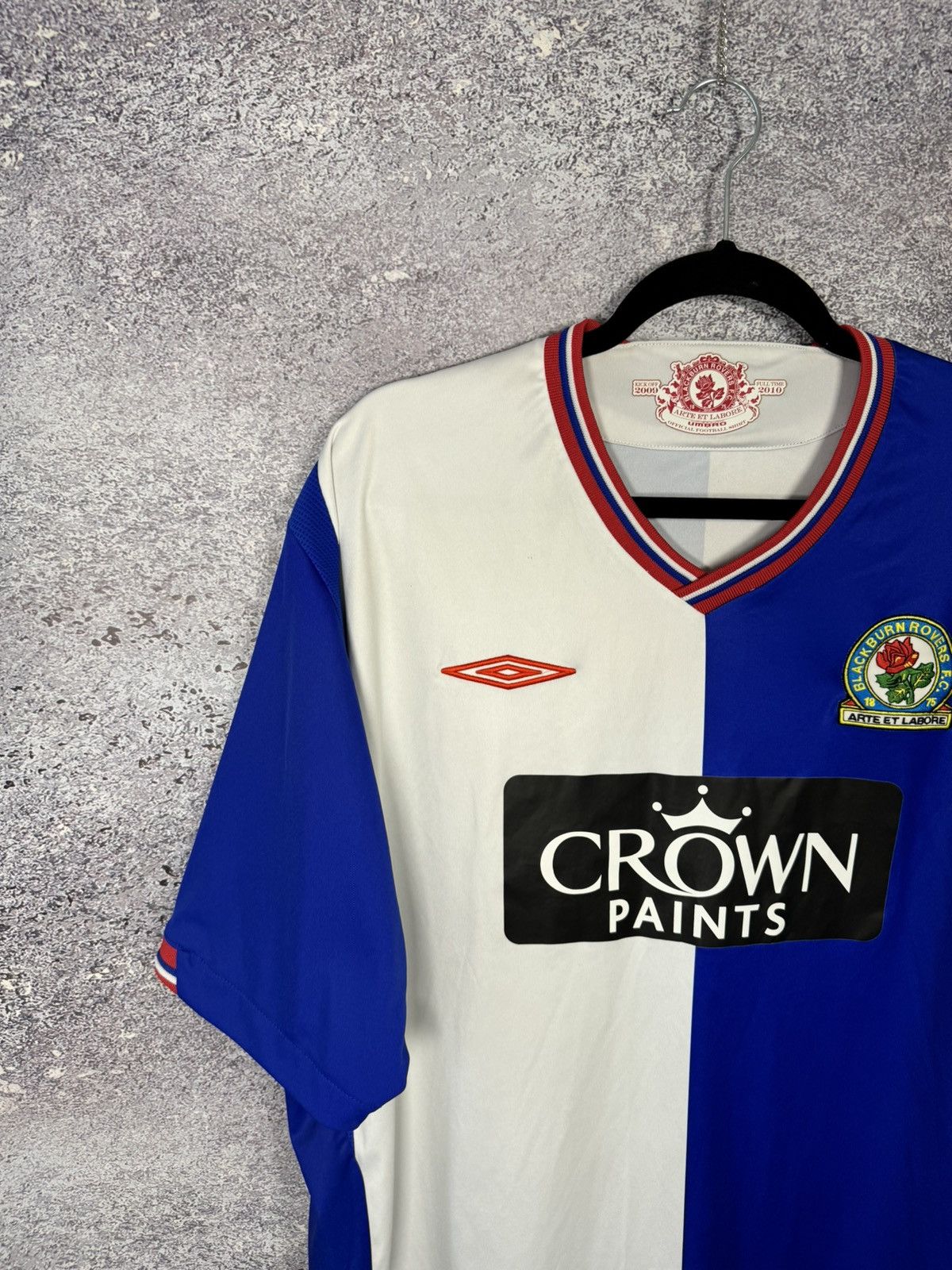 Umbro Vintage Blackburn Rovers 2009/10 Umbro Soccer Jersey Size US XXL / EU 58 / 5 - 3 Thumbnail