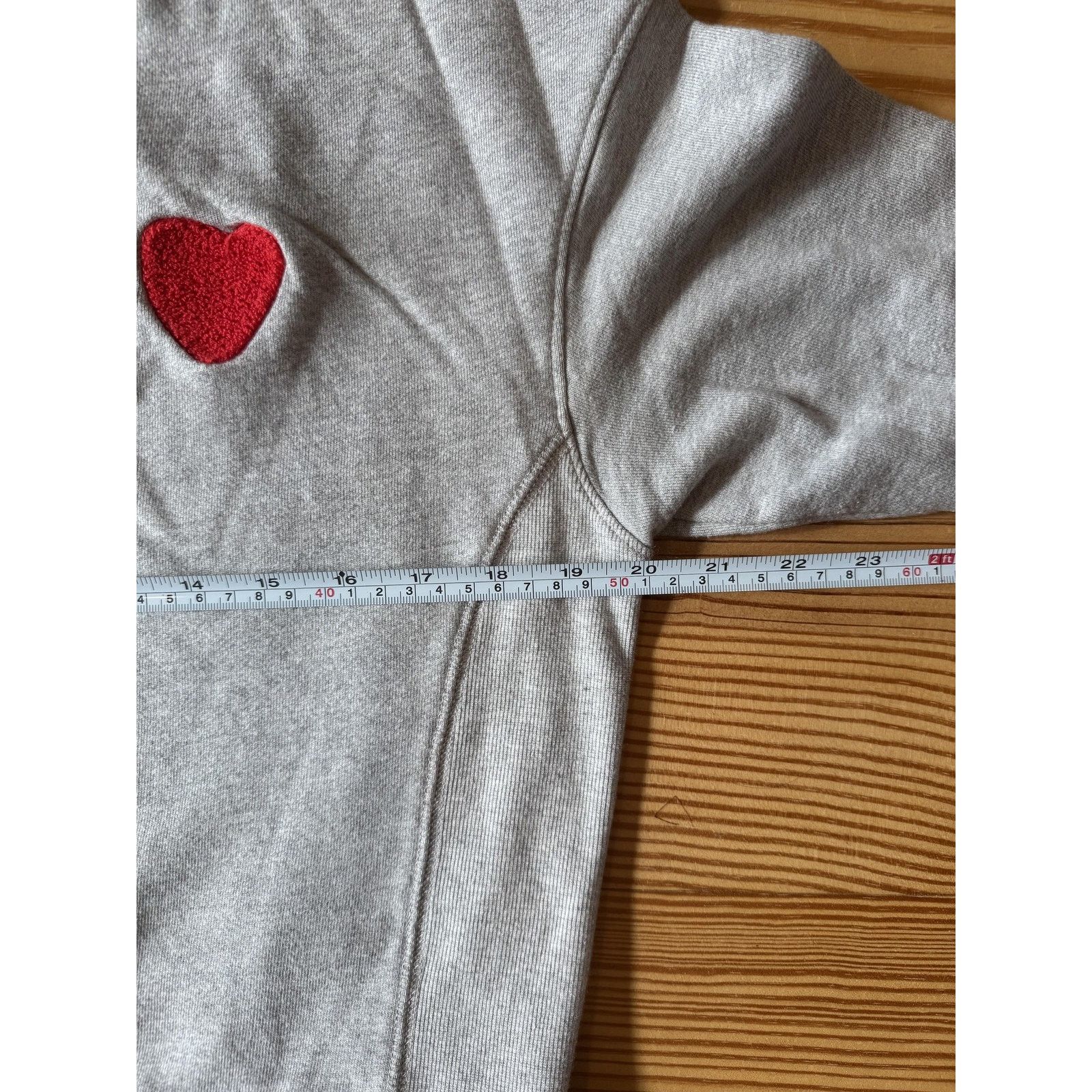 Sundry Sundry Womens XS Gray Locals Heart Sweatshirt Size S / US 4 / IT 40 - 7 Thumbnail
