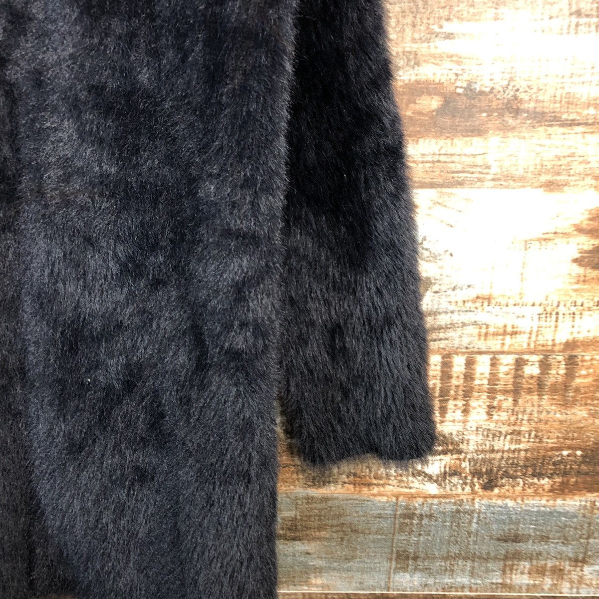 GU GU japan Black Mohair long Cardigan Knitwear #A2196 Size S / US 4 / IT 40 - 8 Thumbnail