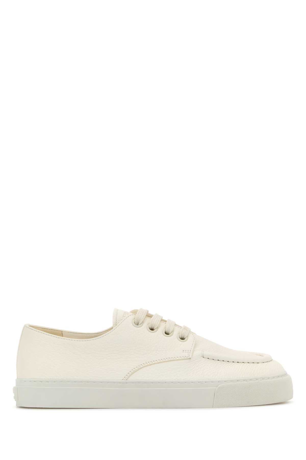Ivory Leather Sneakers