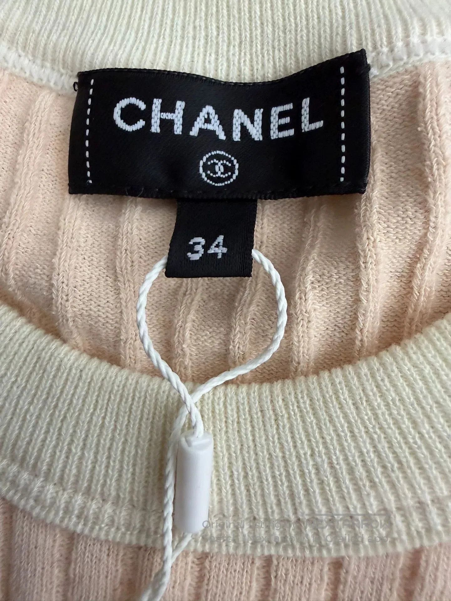 Chanel Chanel Coco Beach Cream Short Sleeve Top. Size US XS / EU 42 / 0 - 4 Thumbnail