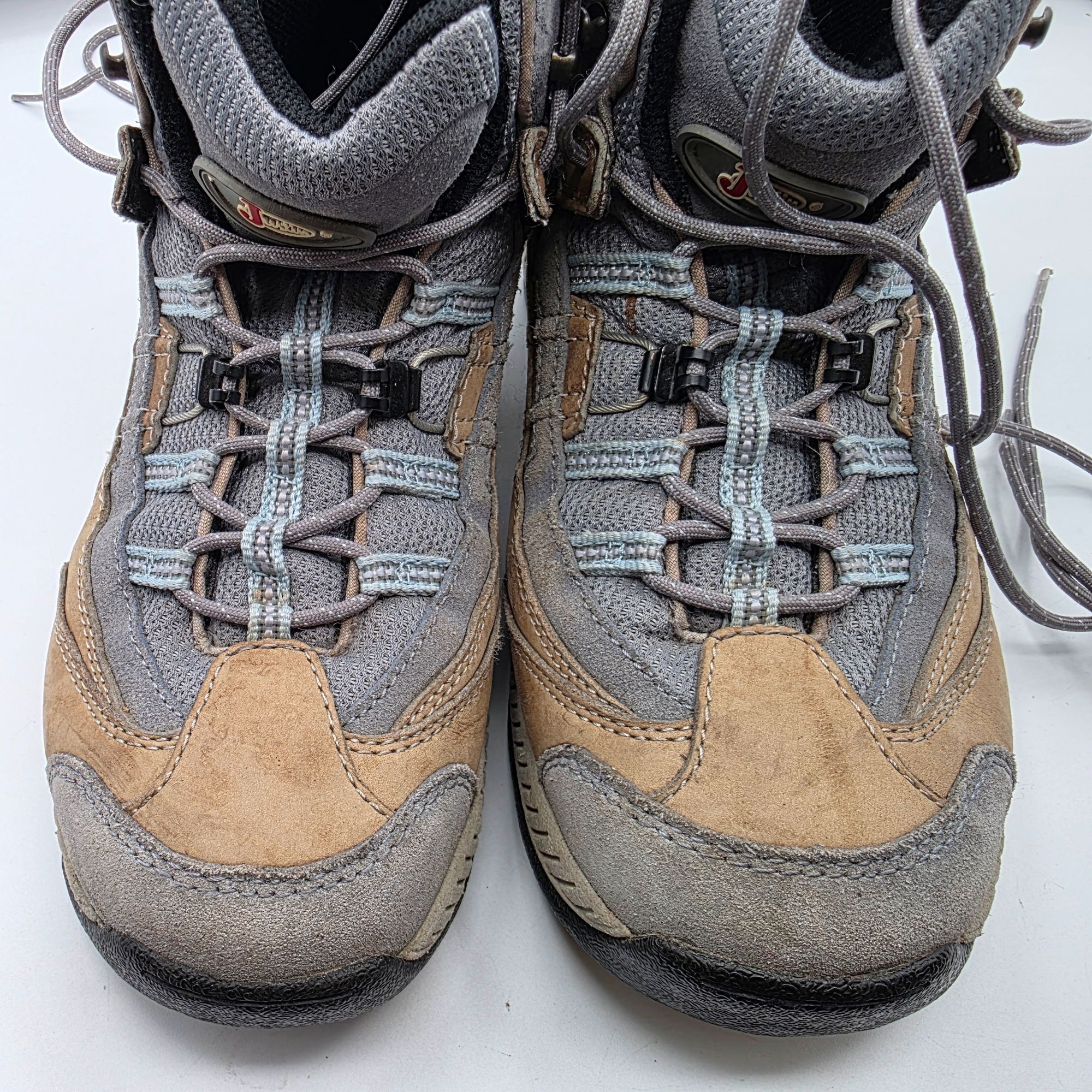 Justin Justin Womens Size 8.5 Gray Leather Upper Hiking Boots Outdo Size US 8.5 / IT 38.5 - 10 Thumbnail