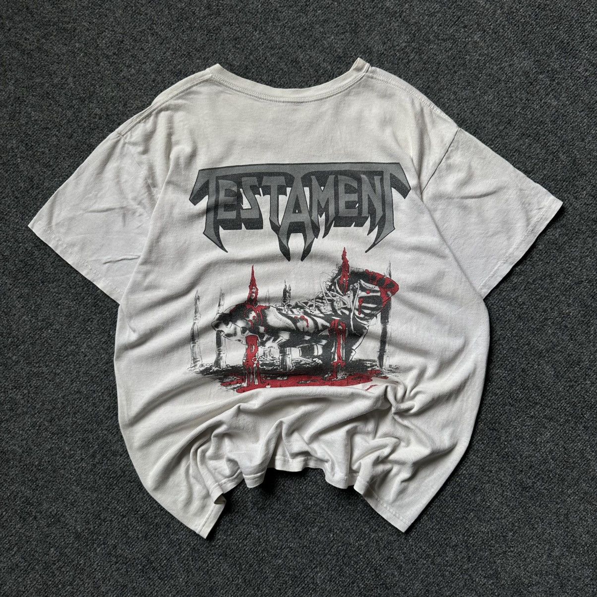 Japanese Brand VTG Testament T-shirts Big Logo Band Rock Archival Size L Size US L / EU 52-54 / 3 - 7 Thumbnail