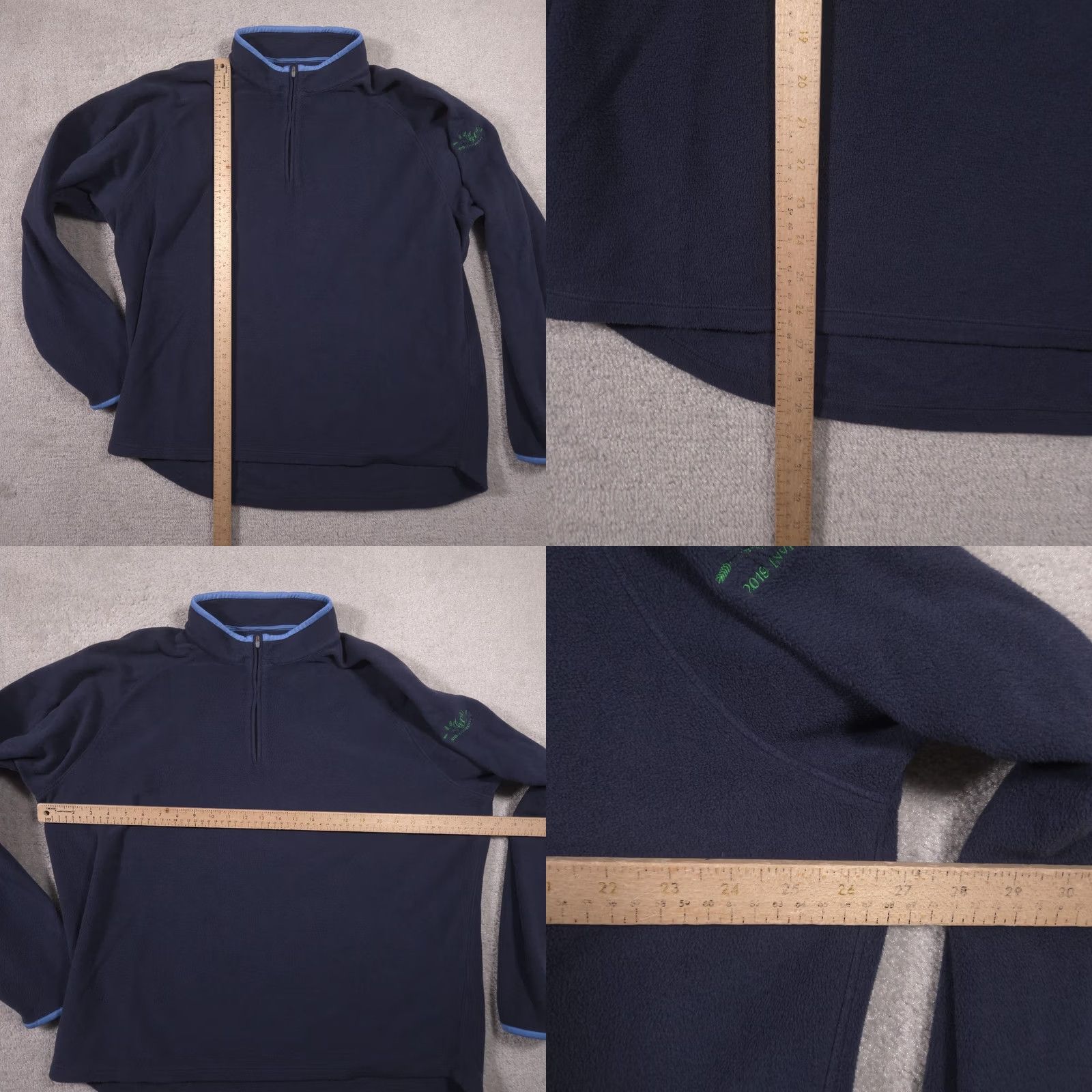 Peter Millar Peter Millar Pullover Mens 2XL Blue Fleece 1/4 Zip Mock Neck Golf Invitational Size US XXL / EU 58 / 5 - 8 Thumbnail