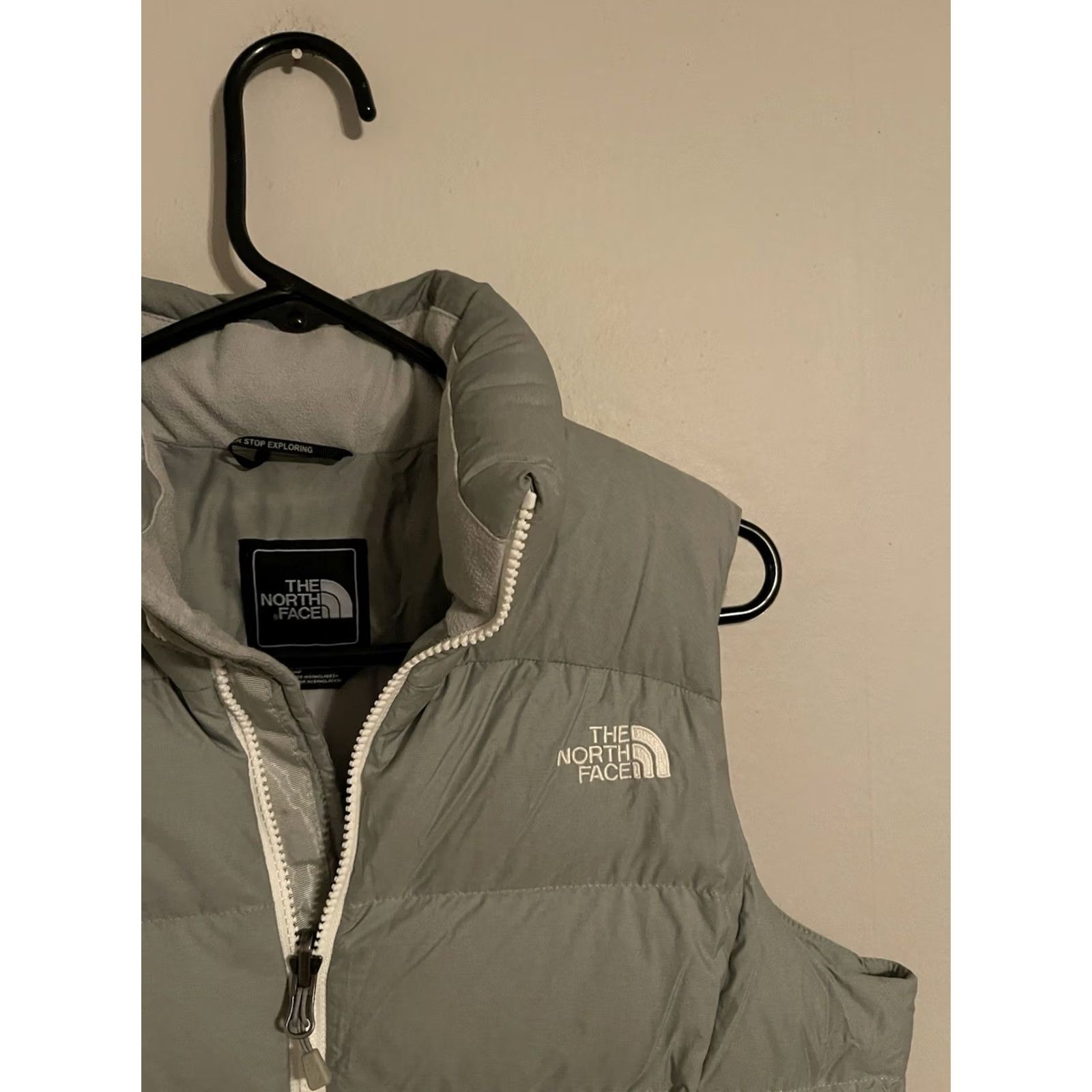 The North Face VINTAGE The North Face Nuptse Vest - Gray 700 Fill Goose Down Puffer Jacket - Women's M Size M / US 6-8 / IT 42-44 - 2 Thumbnail