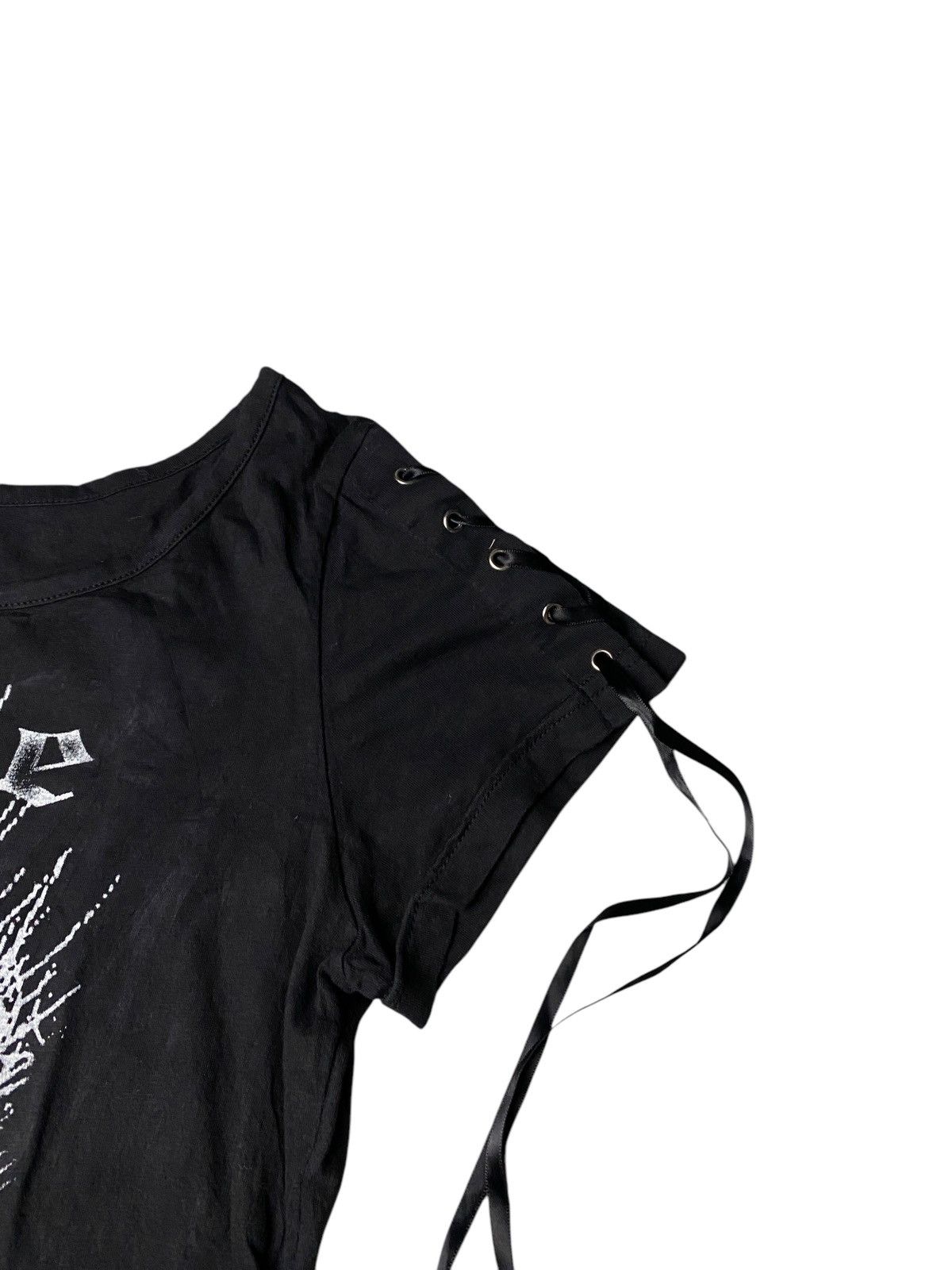 Hysteric Glamour 2000's Blood Storm Vkei Laced Up Cross Tshirt Size US S / EU 44-46 / 1 - 4 Thumbnail