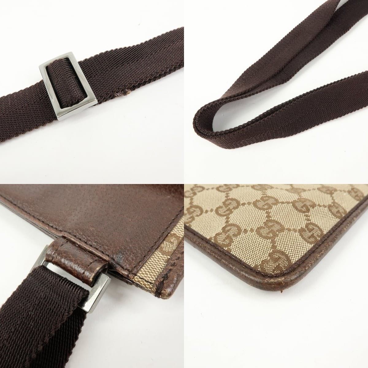 Gucci Gucci GG Canvas Crossbody Bag Brown Size ONE SIZE - 4 Thumbnail