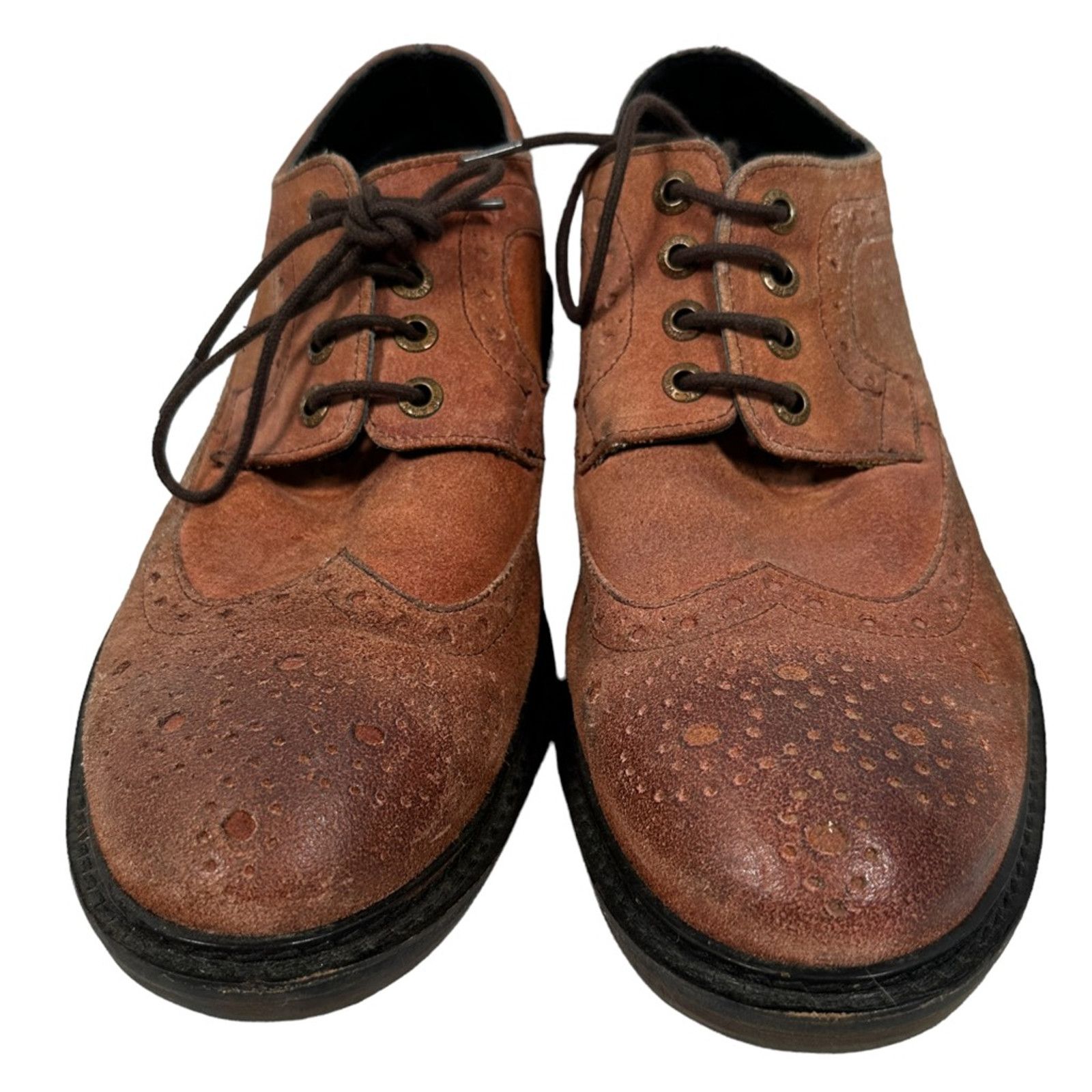 Frank Wright Frank Wright Baird Derby Dress Shoes Brown Wingtip Brogue 12 Size US 12 / EU 45 - 2 Thumbnail