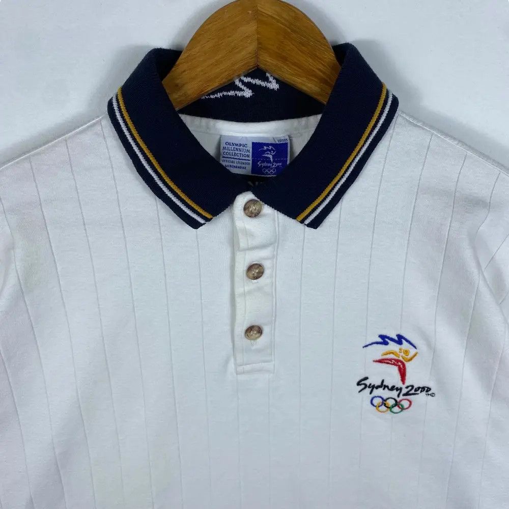 USA Olympics Vintage OLYMPIC SYDNEY 2000 Embroidery Logo Polo Shirt Size US M / EU 48-50 / 2 - 2 Thumbnail