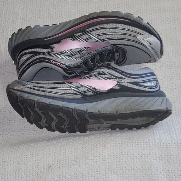 Brooks Brooks Glycerin IS Silver & Lt Pink Logo Sz. 7 Athletic Shoe Size US 7 / IT 37 - 5 Thumbnail