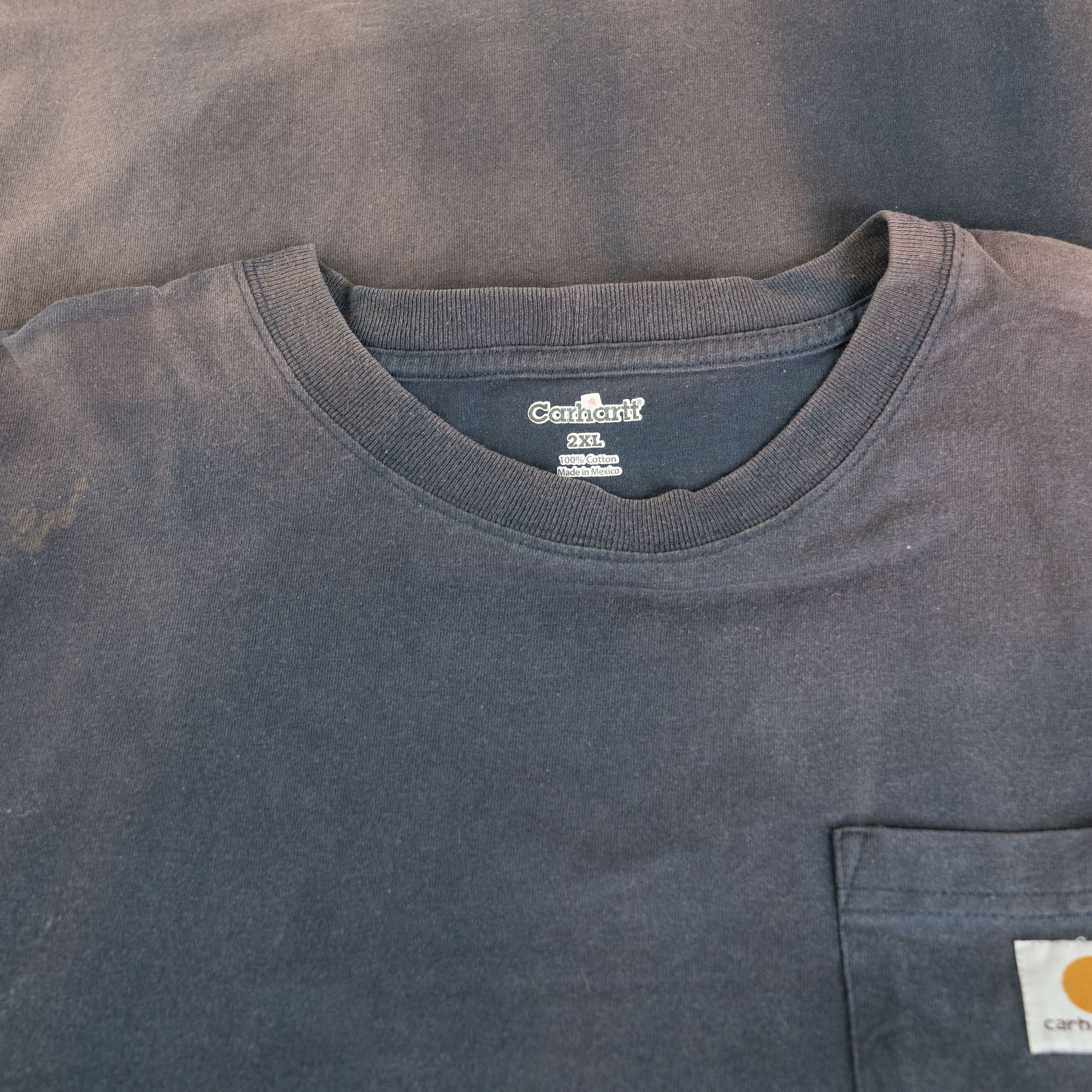 Carhartt × Carhartt Wip × Vintage Vintage 2000's Carhartt Sunfaded Tee Shirt Size US XXL / EU 58 / 5 - 3 Thumbnail