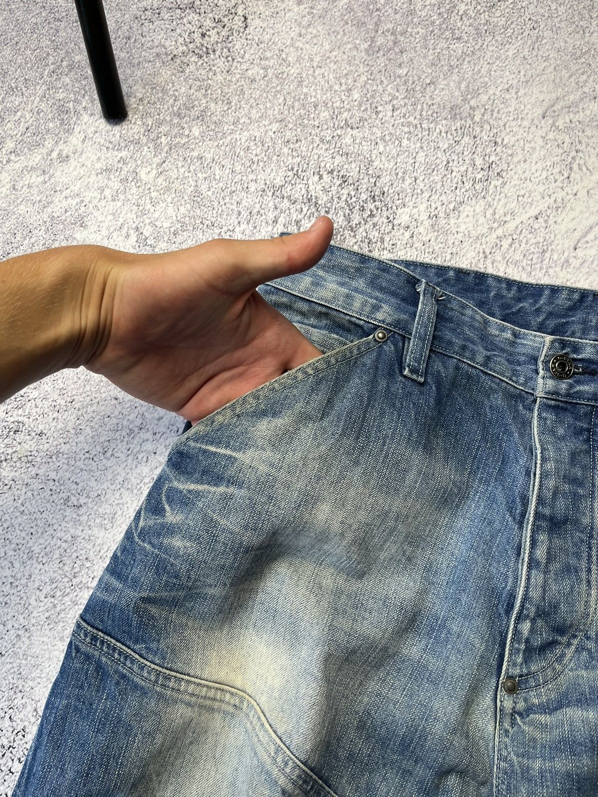 G-Star Vintage G Star Raw Cargo Denim Pants Avant Garde Baggy Size US 34 / EU 50 - 5 Thumbnail