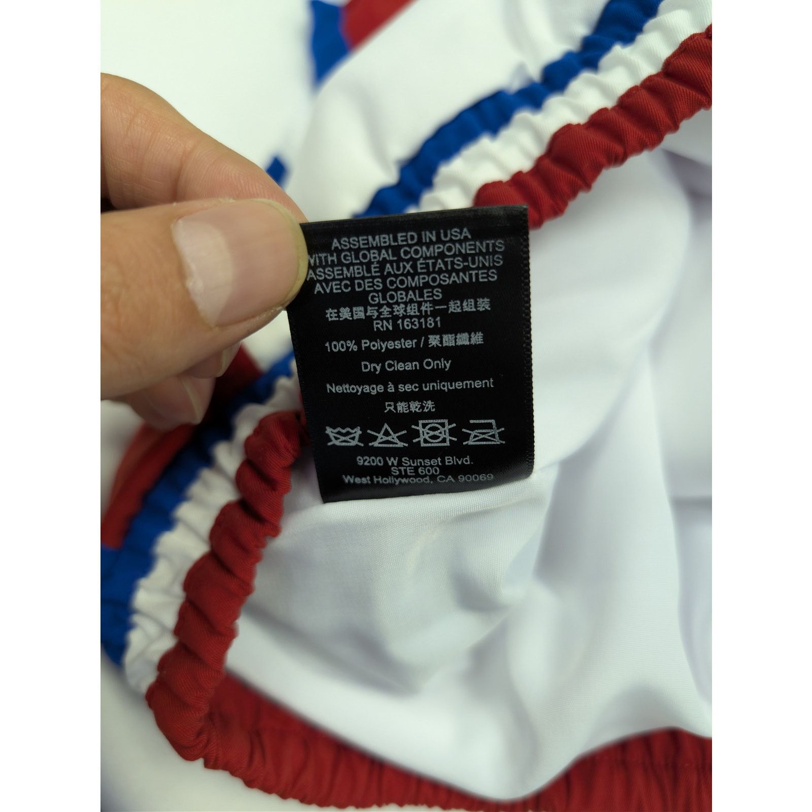 Rhude o1rshd1 CC20 Chevron Track Shorts in White/Blue/Red Size US 32 / EU 48 - 17 Thumbnail