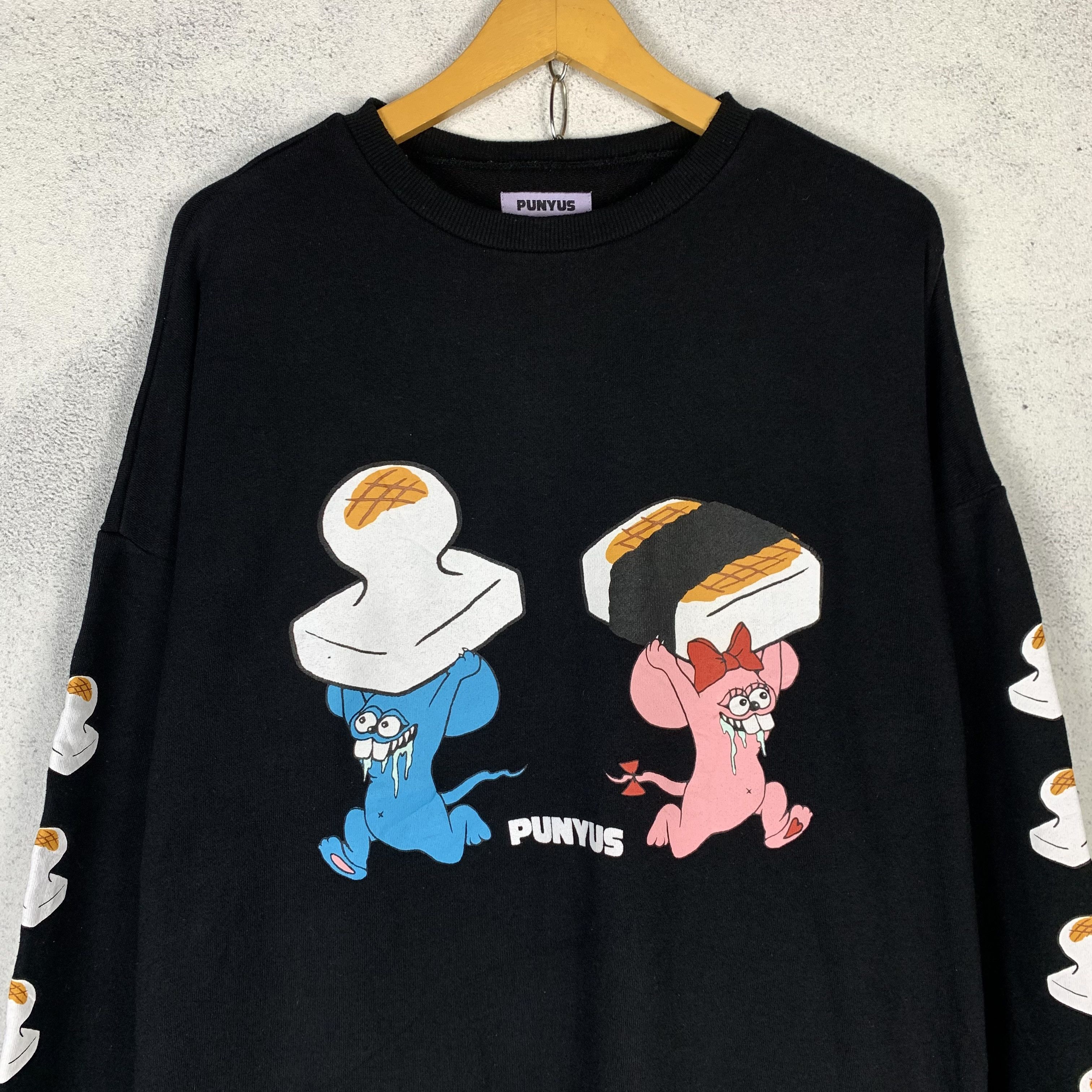 Japanese Brand Punyus Japanese Brand Oversized Sweatshirt Crewneck Size US XL / EU 56 / 4 - 2 Thumbnail