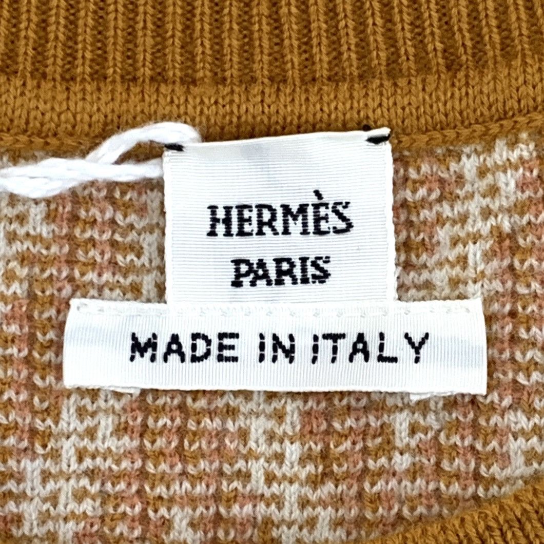 Hermes Hermes Brown Wool Long Sleeve Knit Sweater K26WX Size S / US 4 / IT 40 - 5 Thumbnail