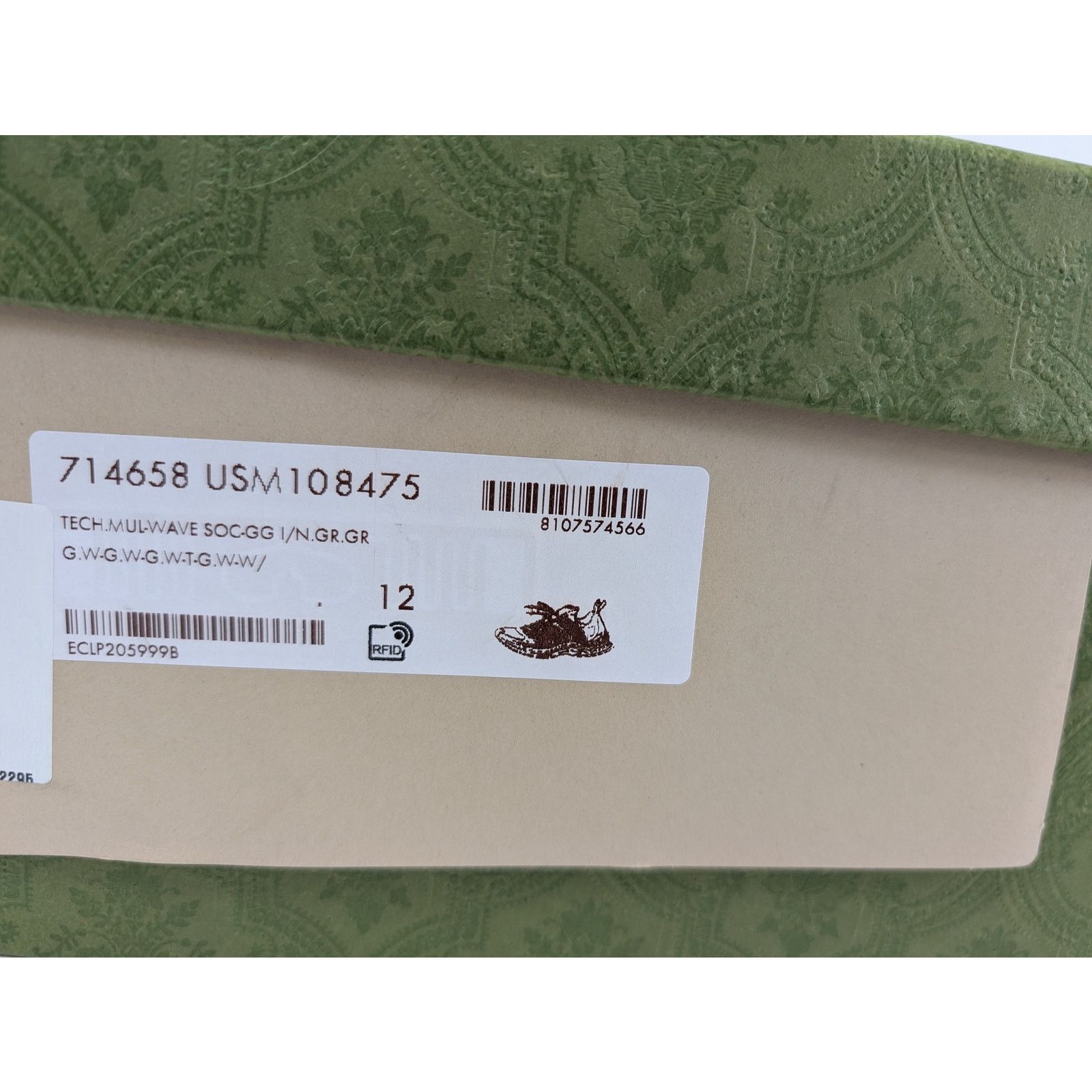 Gucci o1rshd1 Men's Run Sneakers in Black/White Size US 12.5 / EU 45-46 - 22 Thumbnail