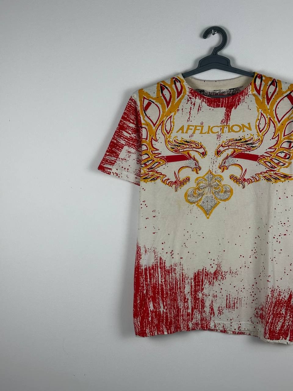 Affliction Y2K Grunge Affliction Angel Blood T Shirt Avant Garde Size US L / EU 52-54 / 3 - 2 Thumbnail
