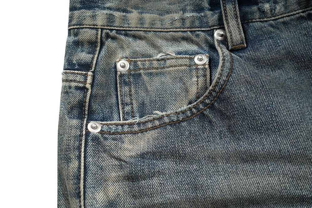 Japanese Brand Washed Dirty Distressed jeans trousers y2k Size US 34 / EU 50 - 5 Thumbnail