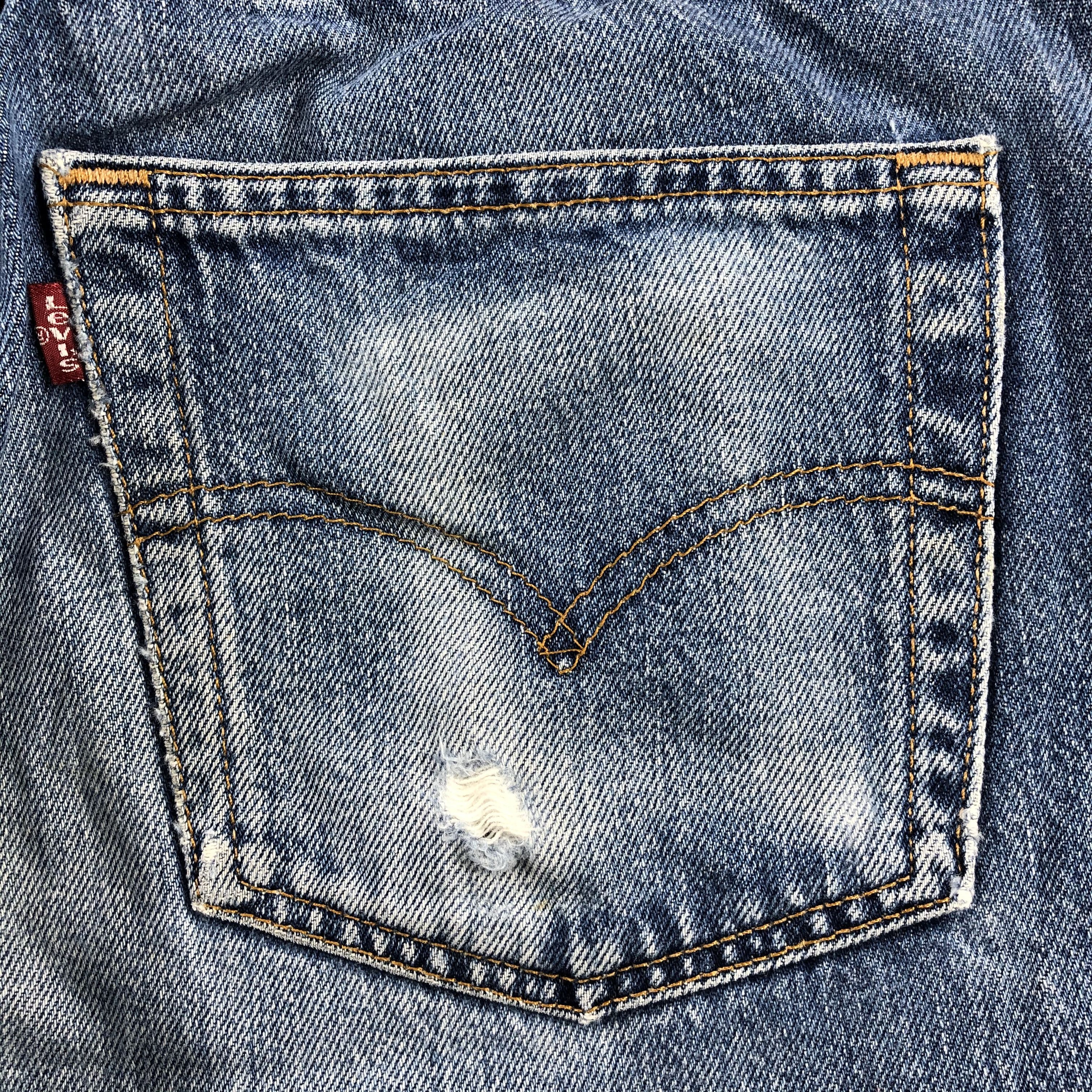 Levi's 90s Vintage Blue Wash Levis 501 Jeans-JM2244 Size US 30 / EU 46 - 7 Thumbnail