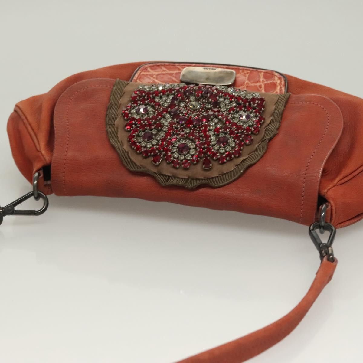 Prada PRADA Shoulder Bag Leather Red Size ONE SIZE - 6 Thumbnail