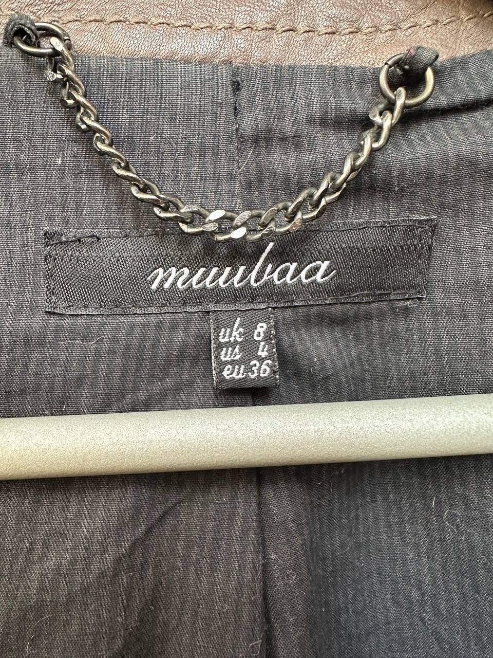 Leather × Muubaa × Vintage Muubaa Futura Leather Jacket in Steel Grey Avant-Garde Size M / US 6-8 / IT 42-44 - 20 Thumbnail
