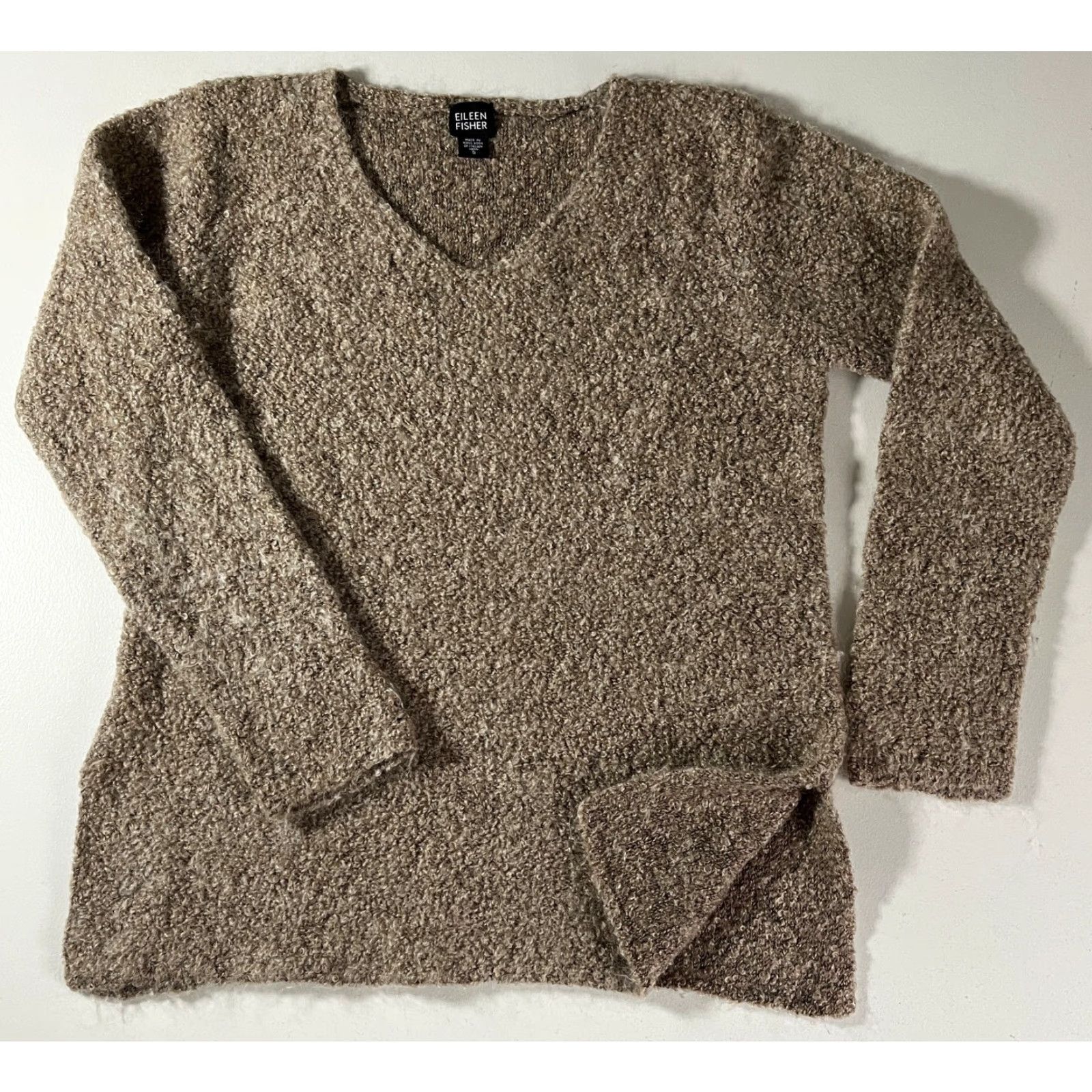 Eileen Fisher VINTAGE Women’s Eileen Fisher V-Neck Pullover Sweater Merino Wool Mohair Sz S Size S / US 4 / IT 40 - 5 Thumbnail