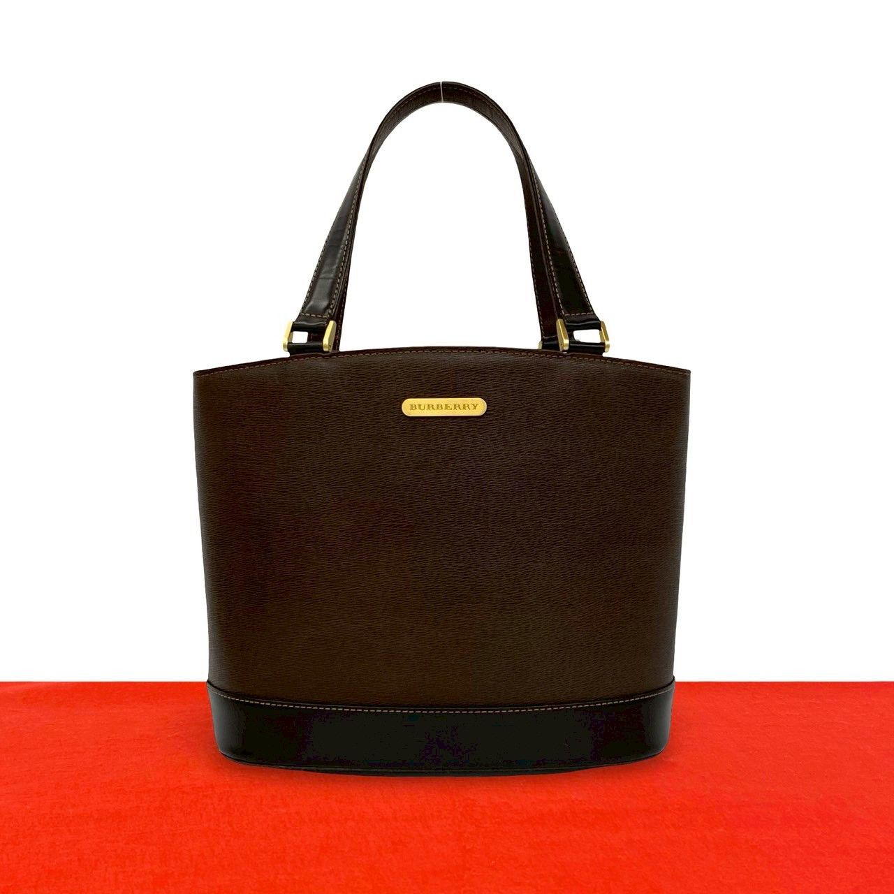 Burberry Burberry Burberry Leather Handbag Leather Tote Bag DUTY FREE for USA Size ONE SIZE - 1 Thumbnail